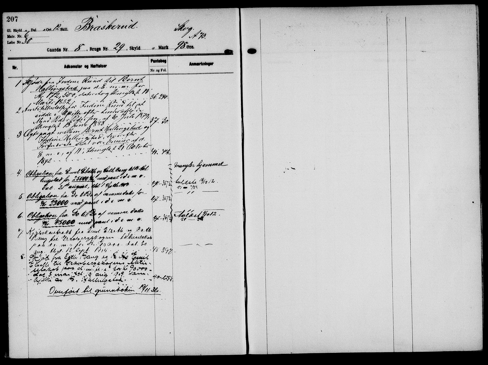 Solør tingrett, AV/SAH-TING-008/H/Ha/Hak/L0001: Mortgage register no. I, 1900-1935, p. 207