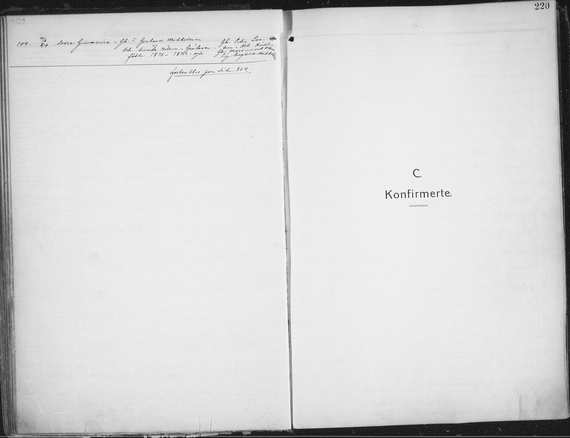 Trondenes sokneprestkontor, SATØ/S-1319/H/Ha/L0018kirke: Parish register (official) no. 18, 1909-1918, p. 220