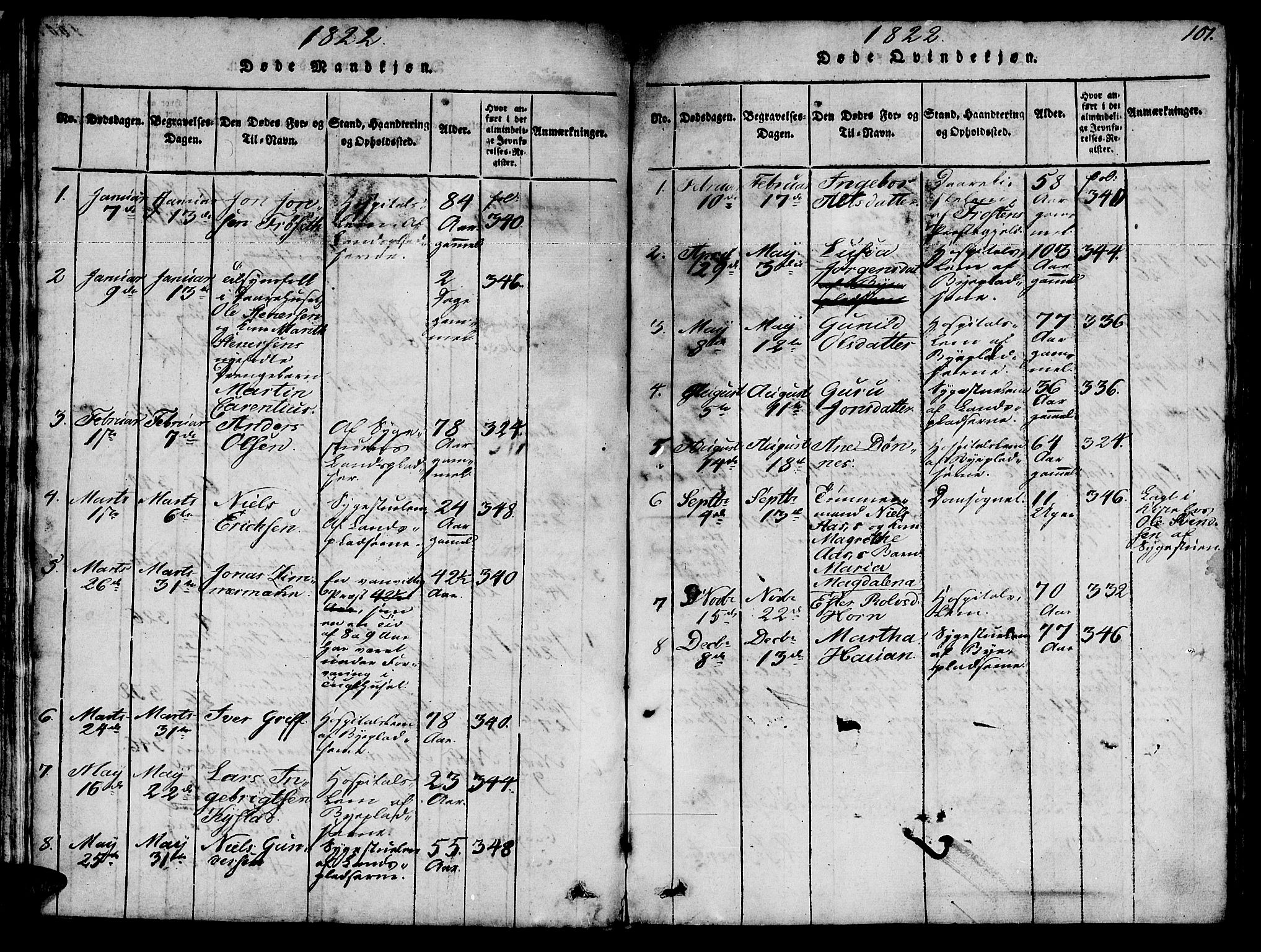 Ministerialprotokoller, klokkerbøker og fødselsregistre - Sør-Trøndelag, SAT/A-1456/623/L0478: Parish register (copy) no. 623C01, 1815-1873, p. 101