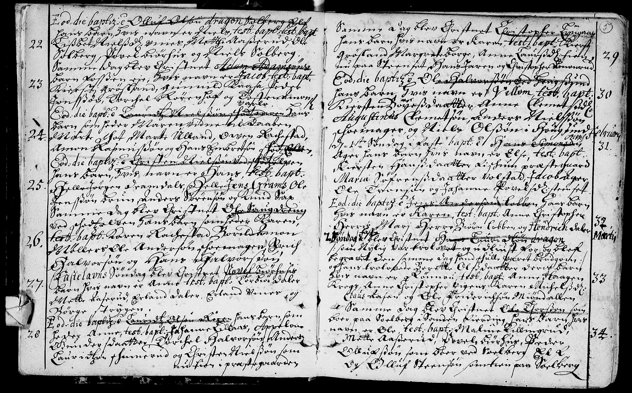 Eiker kirkebøker, AV/SAKO-A-4/F/Fa/L0002: Parish register (official) no. I 2, 1705-1724, p. 5