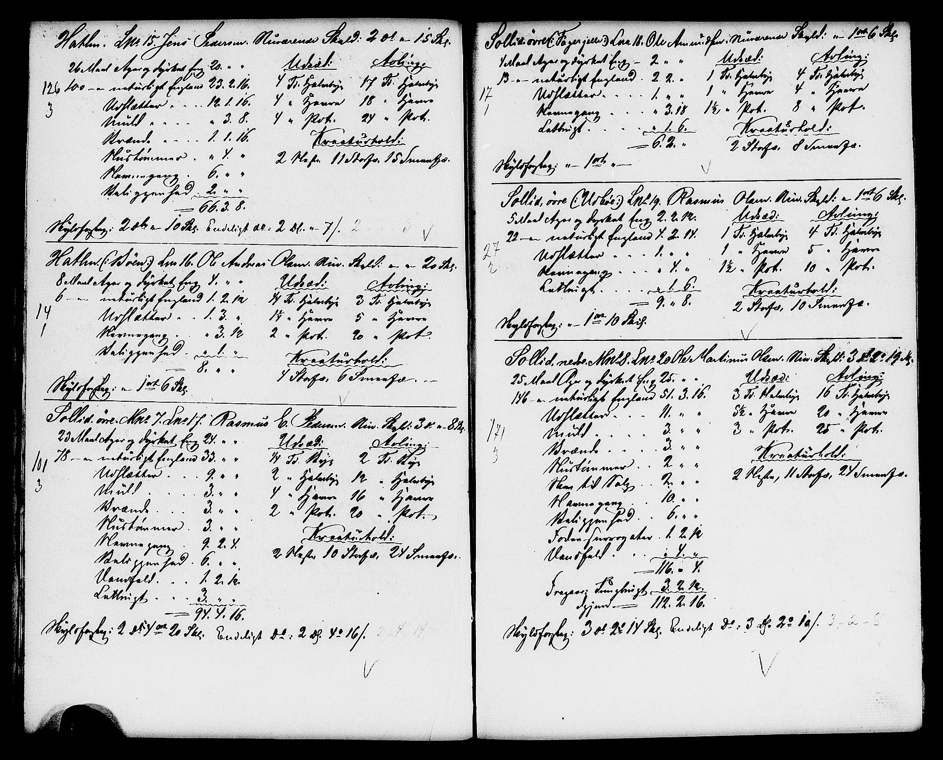 Matrikkelrevisjonen av 1863, AV/RA-S-1530/F/Fe/L0288: Ørskog (Sykkylven), 1863