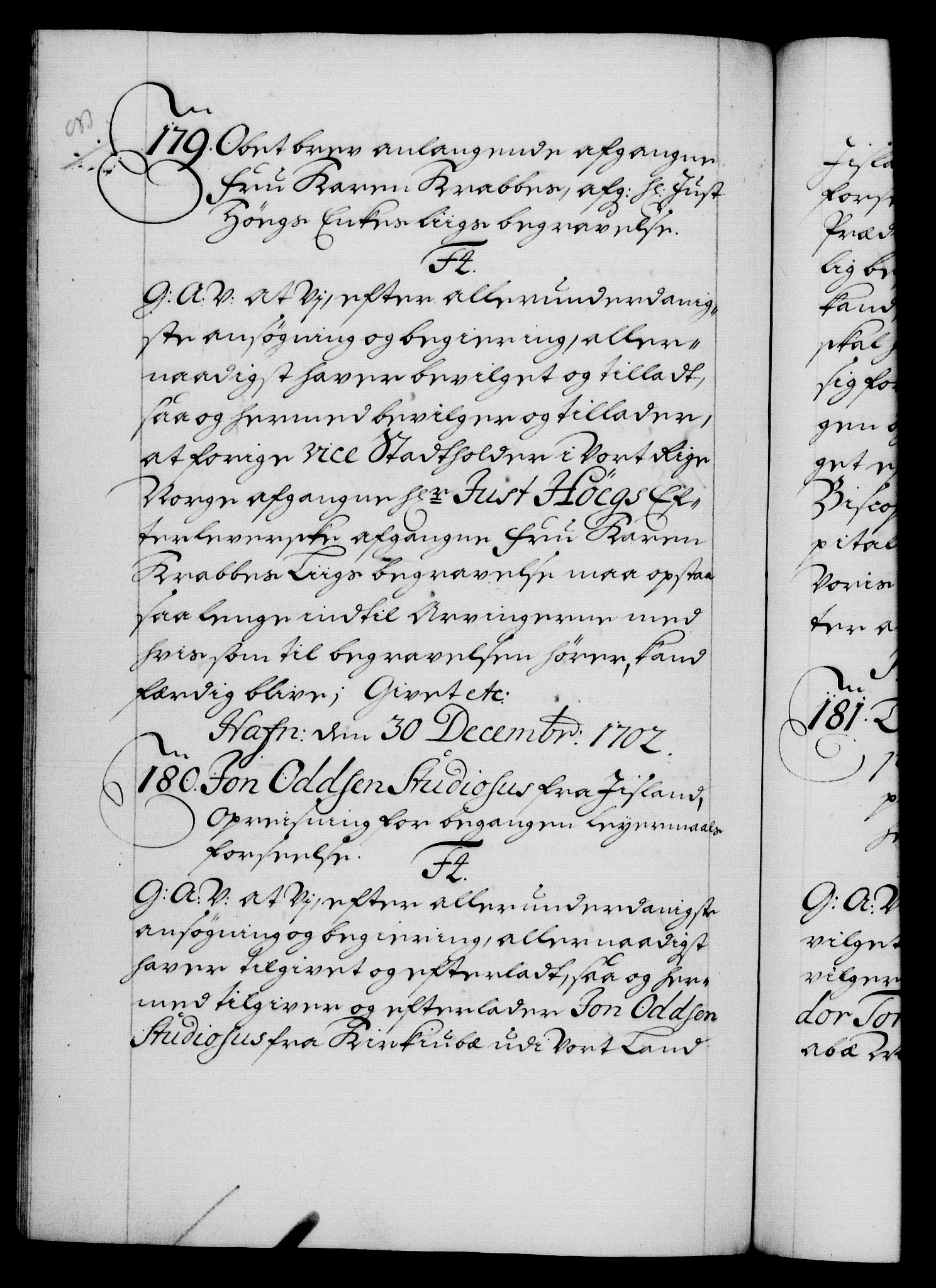 Danske Kanselli 1572-1799, AV/RA-EA-3023/F/Fc/Fca/Fcaa/L0018: Norske registre, 1699-1703, p. 436b