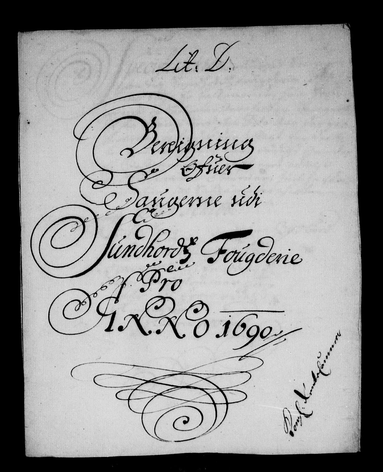 Rentekammeret inntil 1814, Reviderte regnskaper, Stiftamtstueregnskaper, Bergen stiftamt, RA/EA-6043/R/Rc/L0092: Bergen stiftamt, 1689-1690