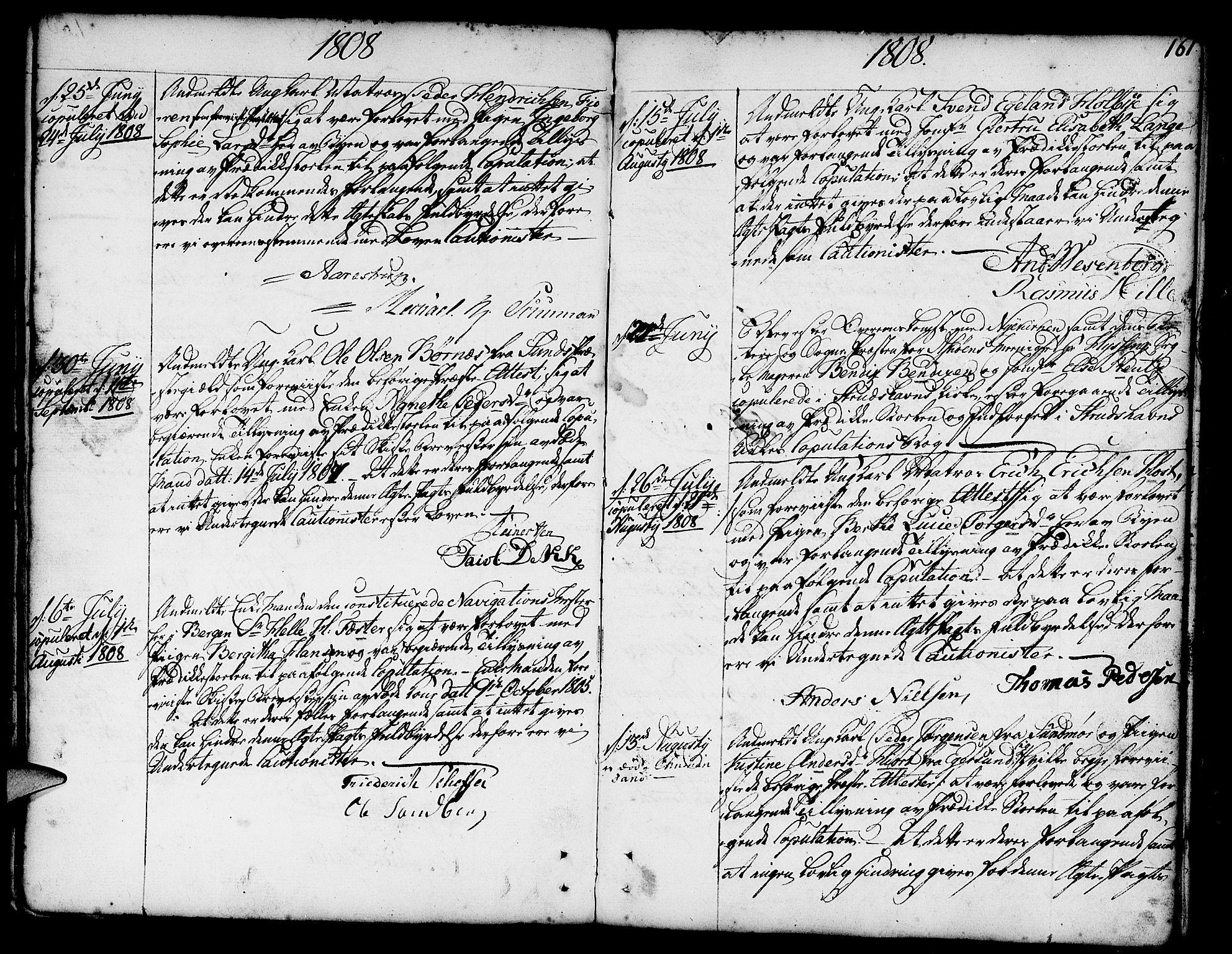 Nykirken Sokneprestembete, SAB/A-77101/H/Haa/L0008: Parish register (official) no. A 8, 1776-1814, p. 161