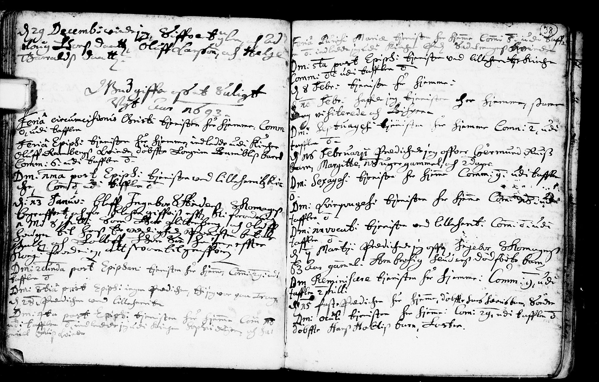 Heddal kirkebøker, SAKO/A-268/F/Fa/L0001: Parish register (official) no. I 1, 1648-1699, p. 38