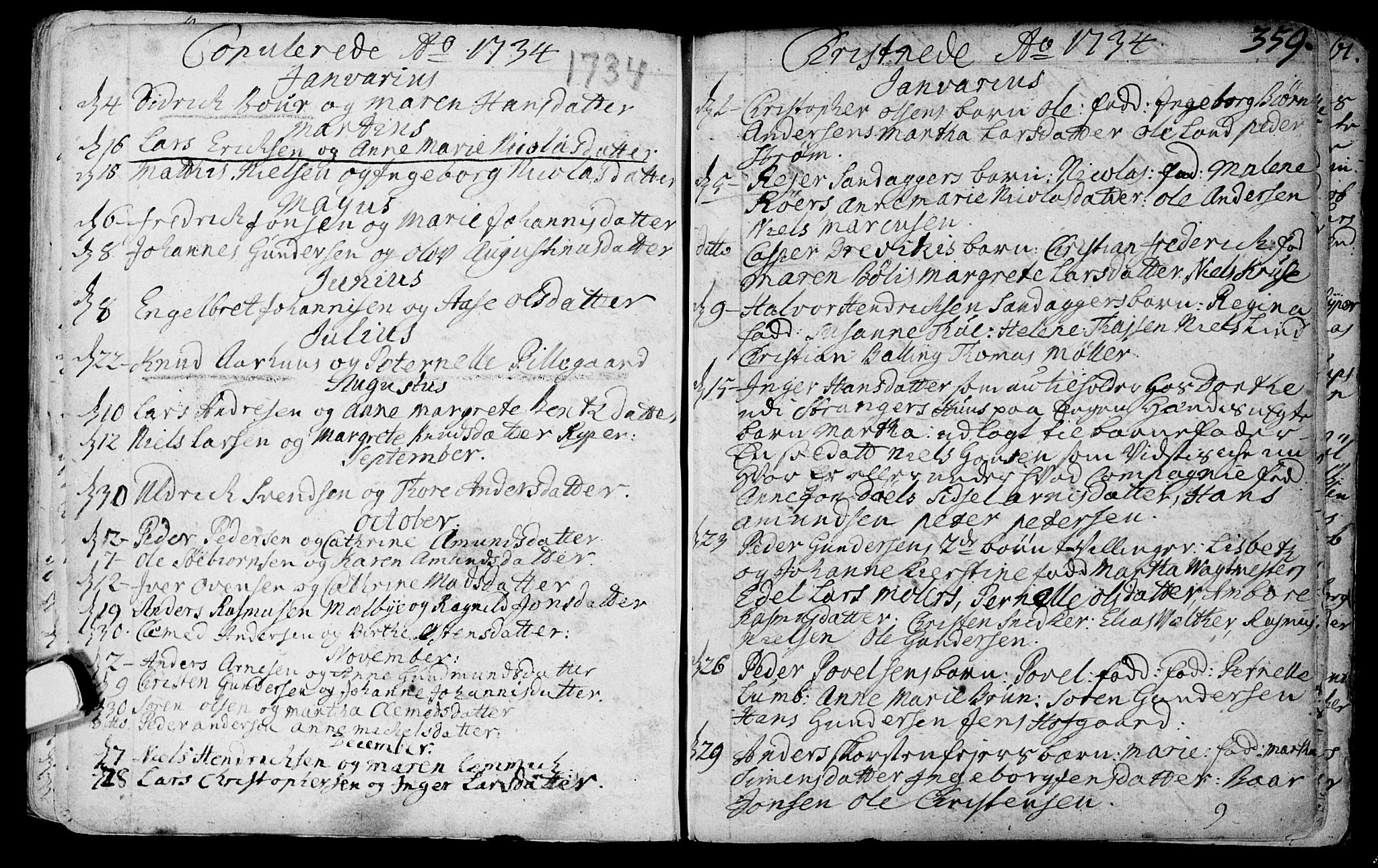 Bragernes kirkebøker, AV/SAKO-A-6/F/Fa/L0003: Parish register (official) no. I 3, 1706-1734, p. 359