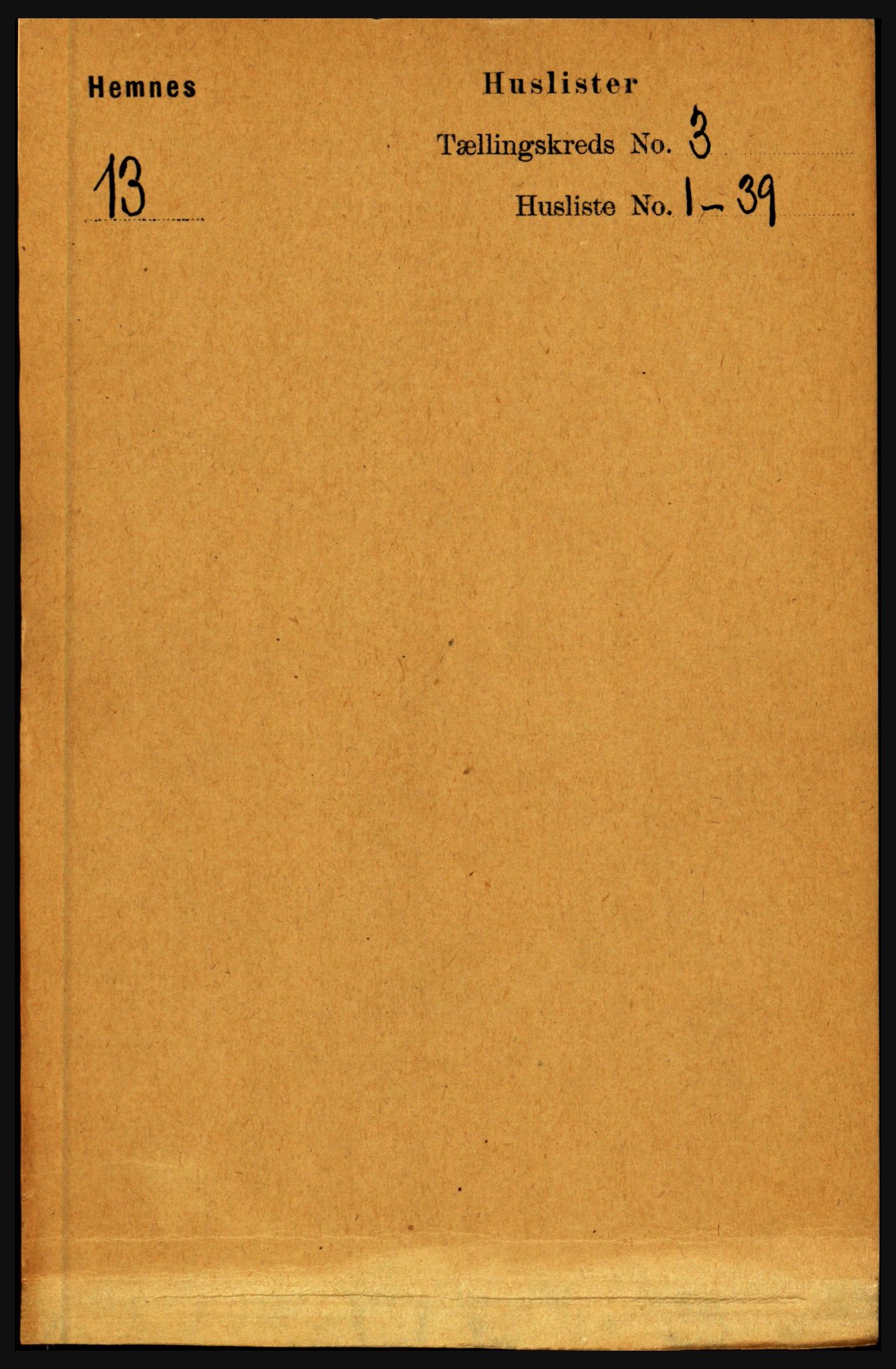 RA, 1891 census for 1832 Hemnes, 1891, p. 1882