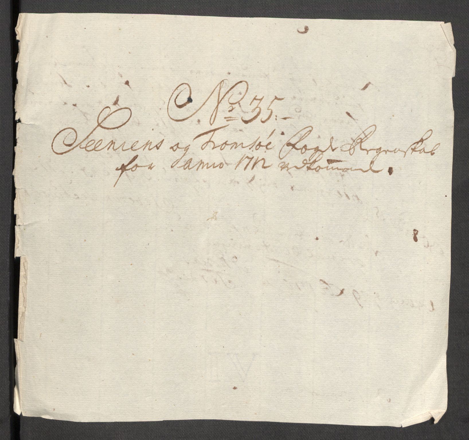 Rentekammeret inntil 1814, Reviderte regnskaper, Fogderegnskap, AV/RA-EA-4092/R68/L4758: Fogderegnskap Senja og Troms, 1711-1712, p. 444