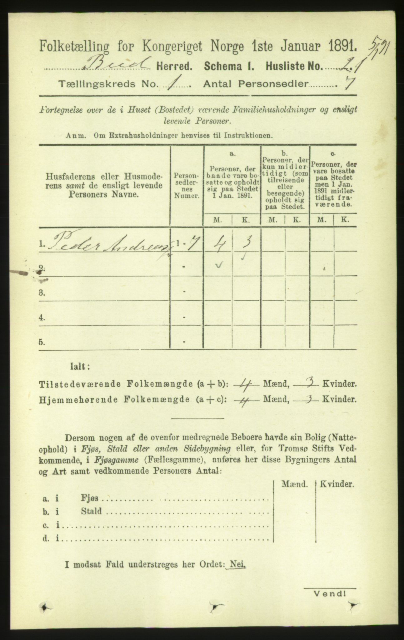 RA, 1891 census for 1549 Bud, 1891, p. 39