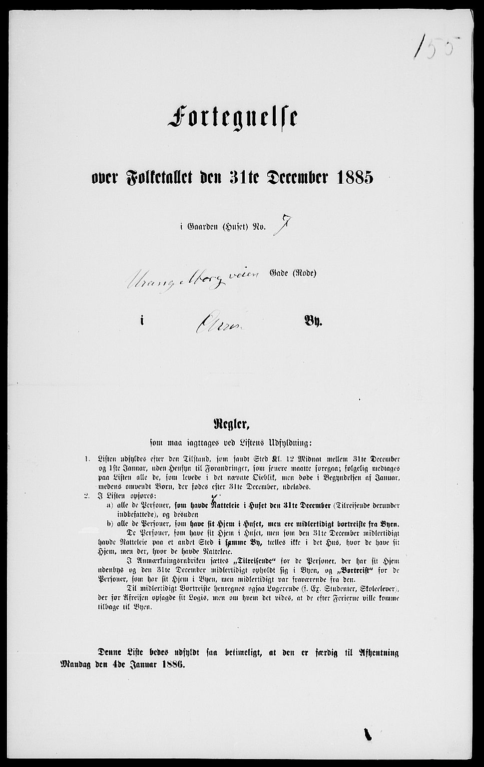 RA, 1885 census for 0301 Kristiania, 1885, p. 5103
