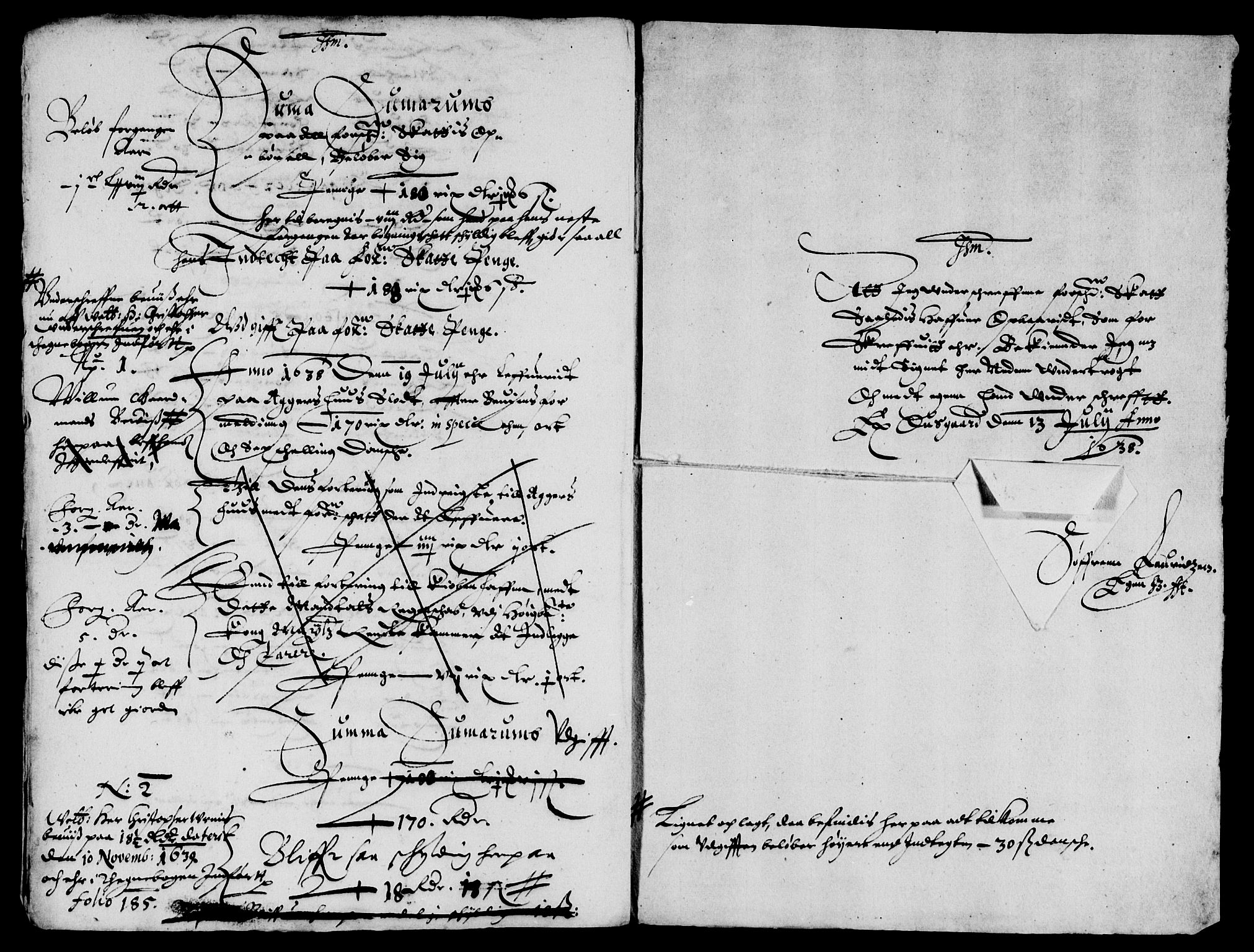 Rentekammeret inntil 1814, Reviderte regnskaper, Lensregnskaper, AV/RA-EA-5023/R/Rb/Rbb/L0002: Idd og Marker len, 1634-1639