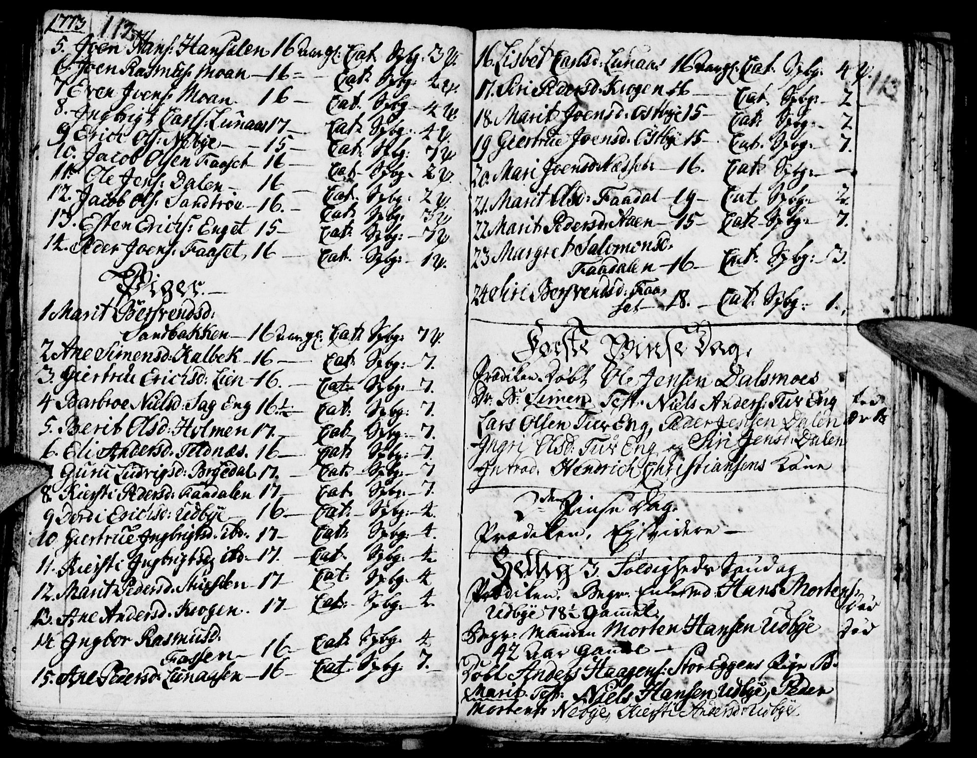 Tynset prestekontor, SAH/PREST-058/H/Ha/Haa/L0008: Parish register (official) no. 8, 1767-1778, p. 112-113