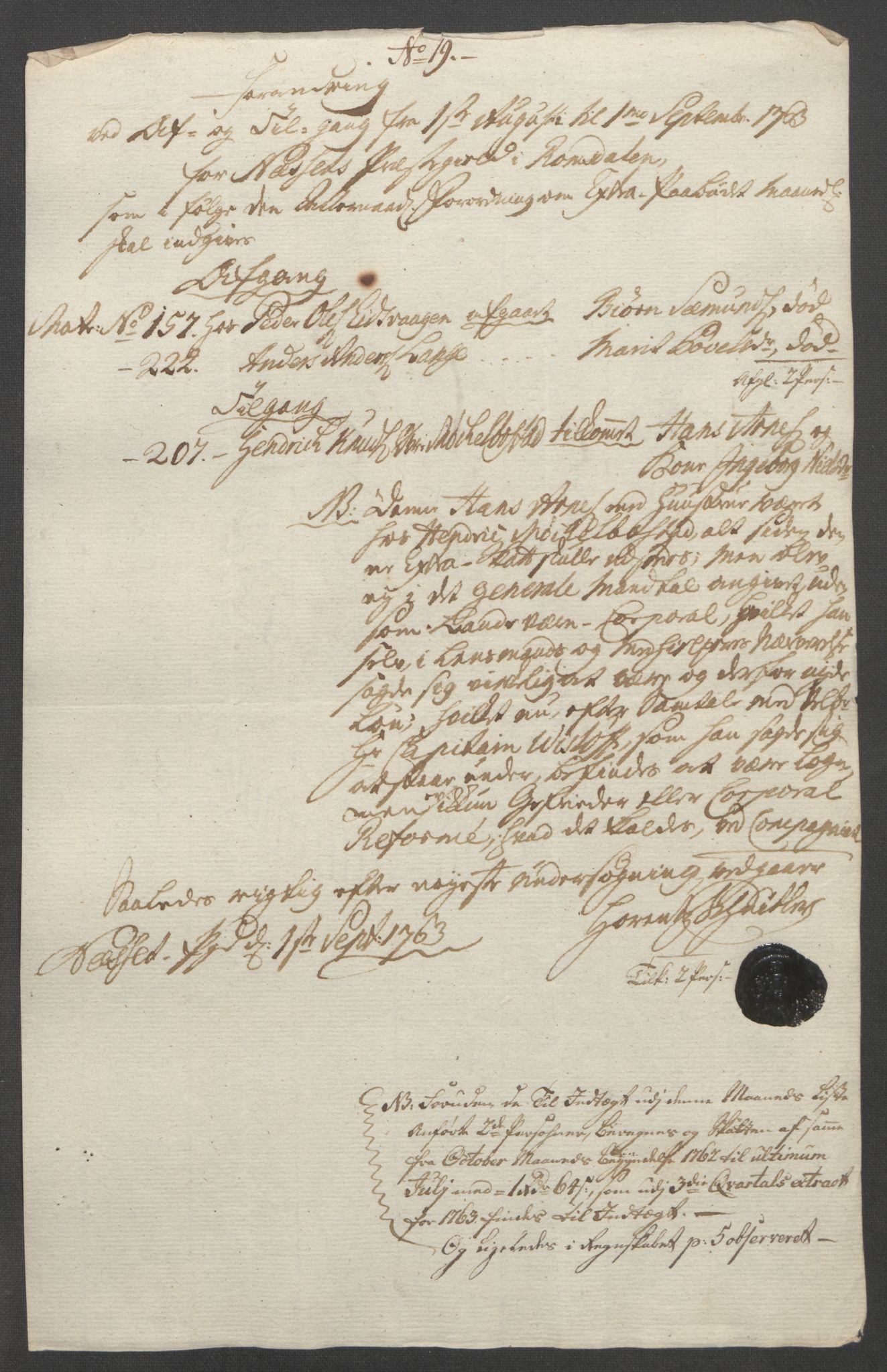 Rentekammeret inntil 1814, Reviderte regnskaper, Fogderegnskap, AV/RA-EA-4092/R55/L3730: Ekstraskatten Romsdal, 1762-1763, p. 401