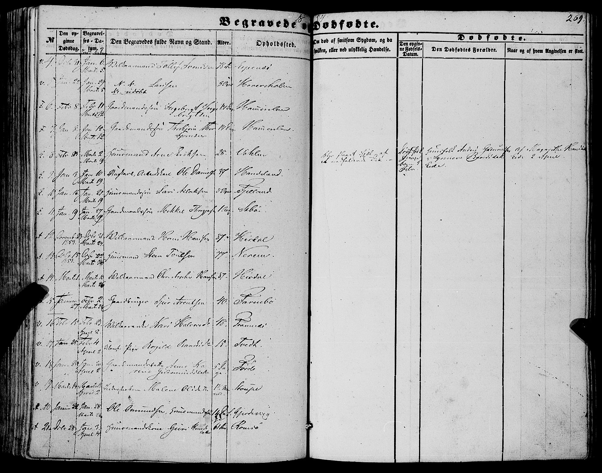 Fjelberg sokneprestembete, SAB/A-75201/H/Haa: Parish register (official) no. A 7, 1851-1867, p. 269
