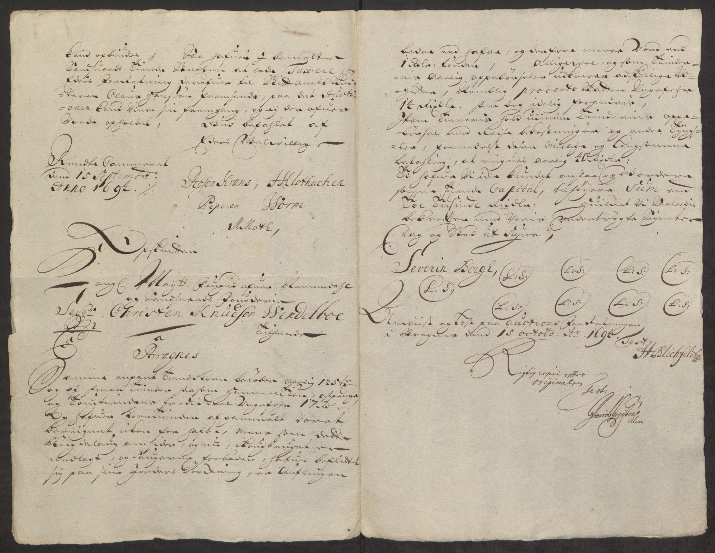 Rentekammeret inntil 1814, Reviderte regnskaper, Fogderegnskap, RA/EA-4092/R24/L1575: Fogderegnskap Numedal og Sandsvær, 1692-1695, p. 259