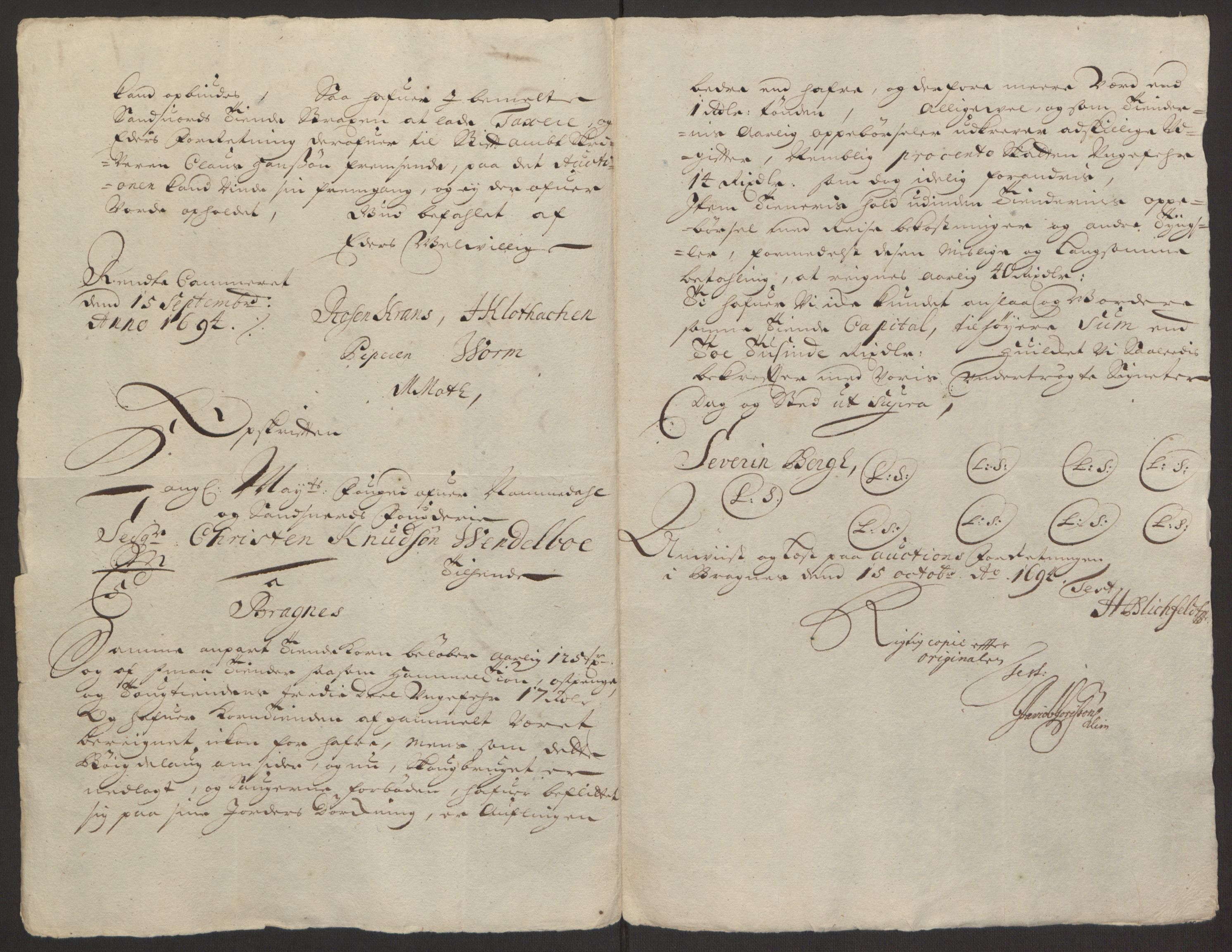 Rentekammeret inntil 1814, Reviderte regnskaper, Fogderegnskap, AV/RA-EA-4092/R24/L1575: Fogderegnskap Numedal og Sandsvær, 1692-1695, p. 259