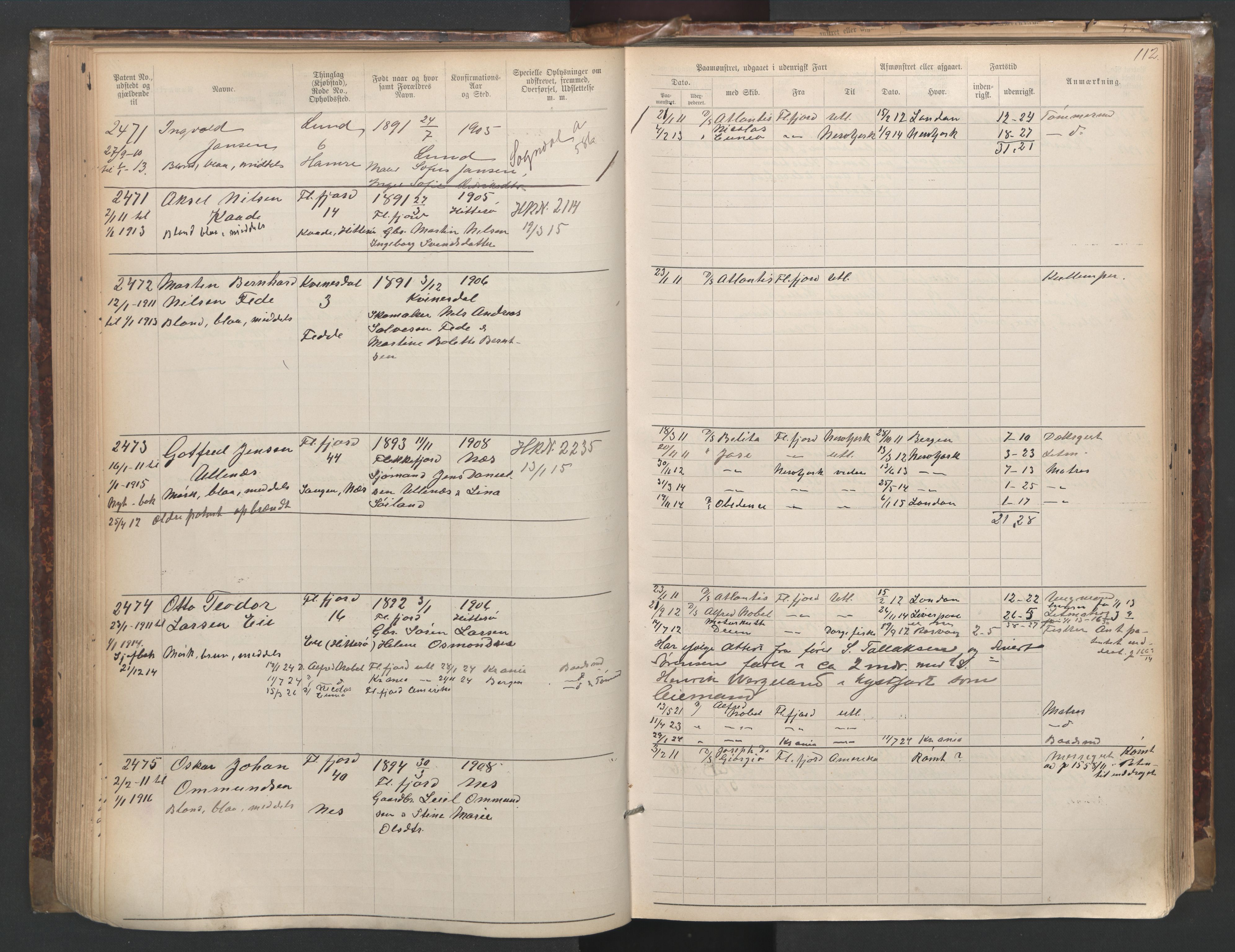 Flekkefjord mønstringskrets, SAK/2031-0018/F/Fa/L0003: Annotasjonsrulle nr 1921-2963 med register, N-3, 1892-1948, p. 143