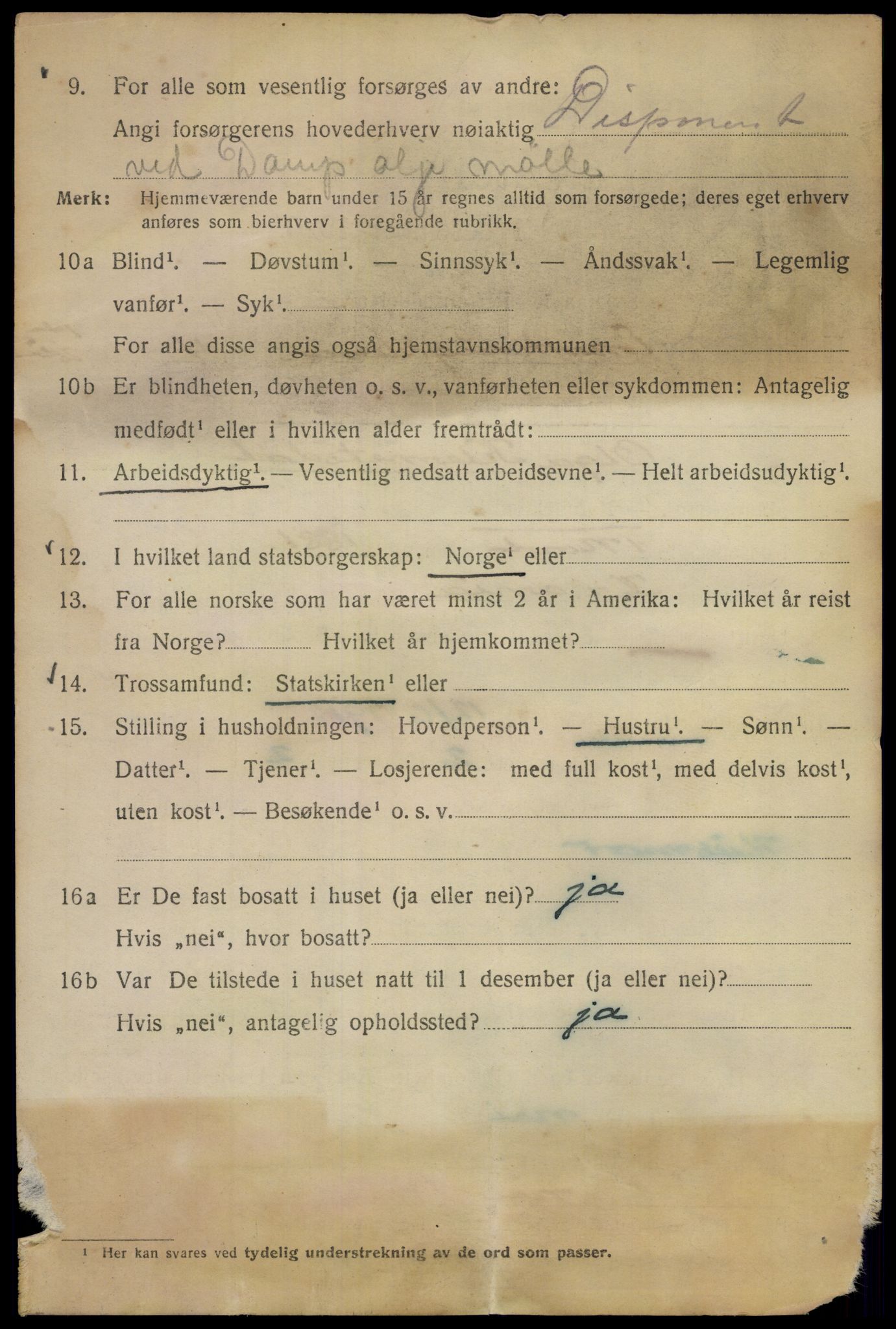 SAO, 1920 census for Kristiania, 1920, p. 218342