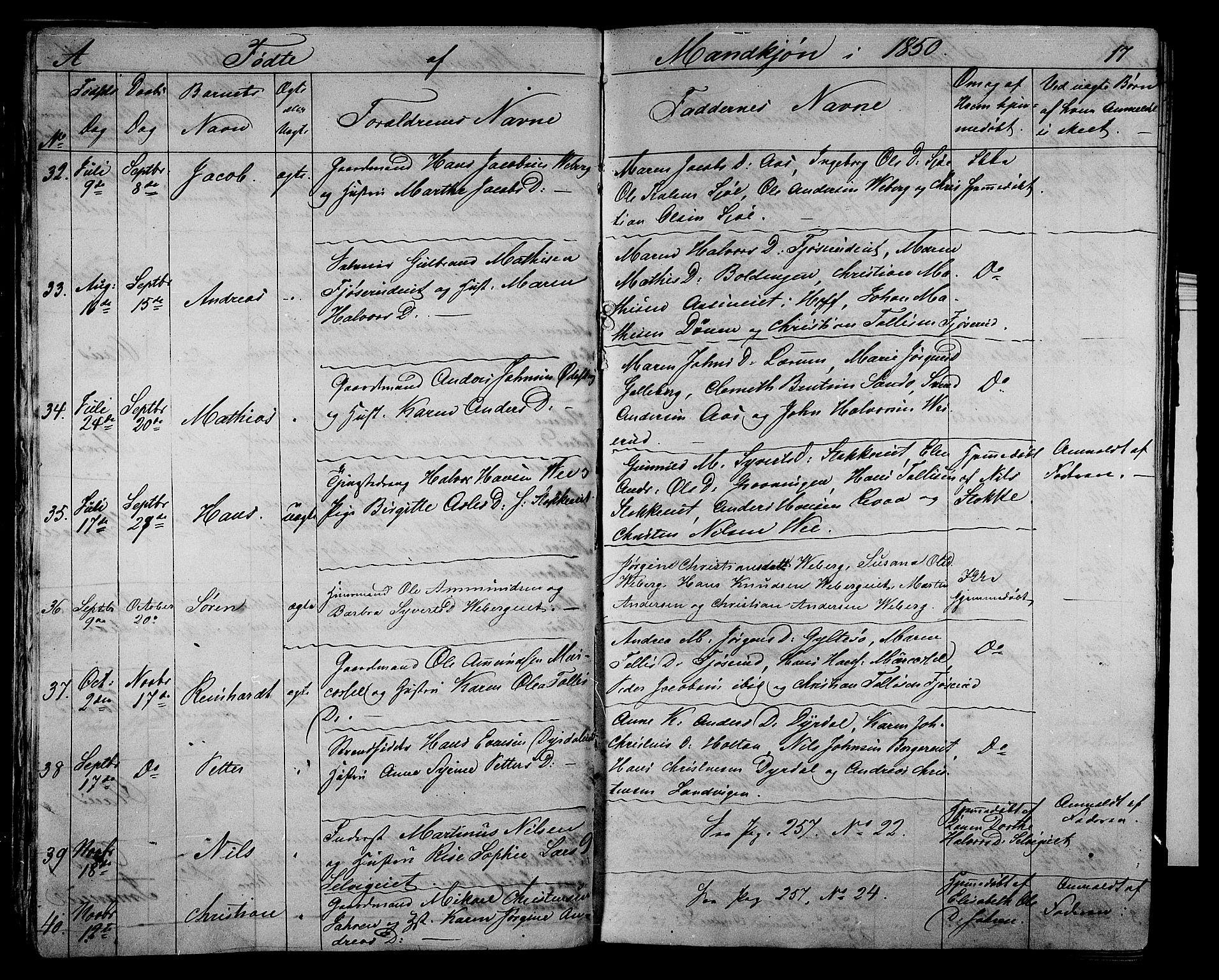 Sande Kirkebøker, AV/SAKO-A-53/G/Ga/L0002: Parish register (copy) no. 2, 1847-1863, p. 17