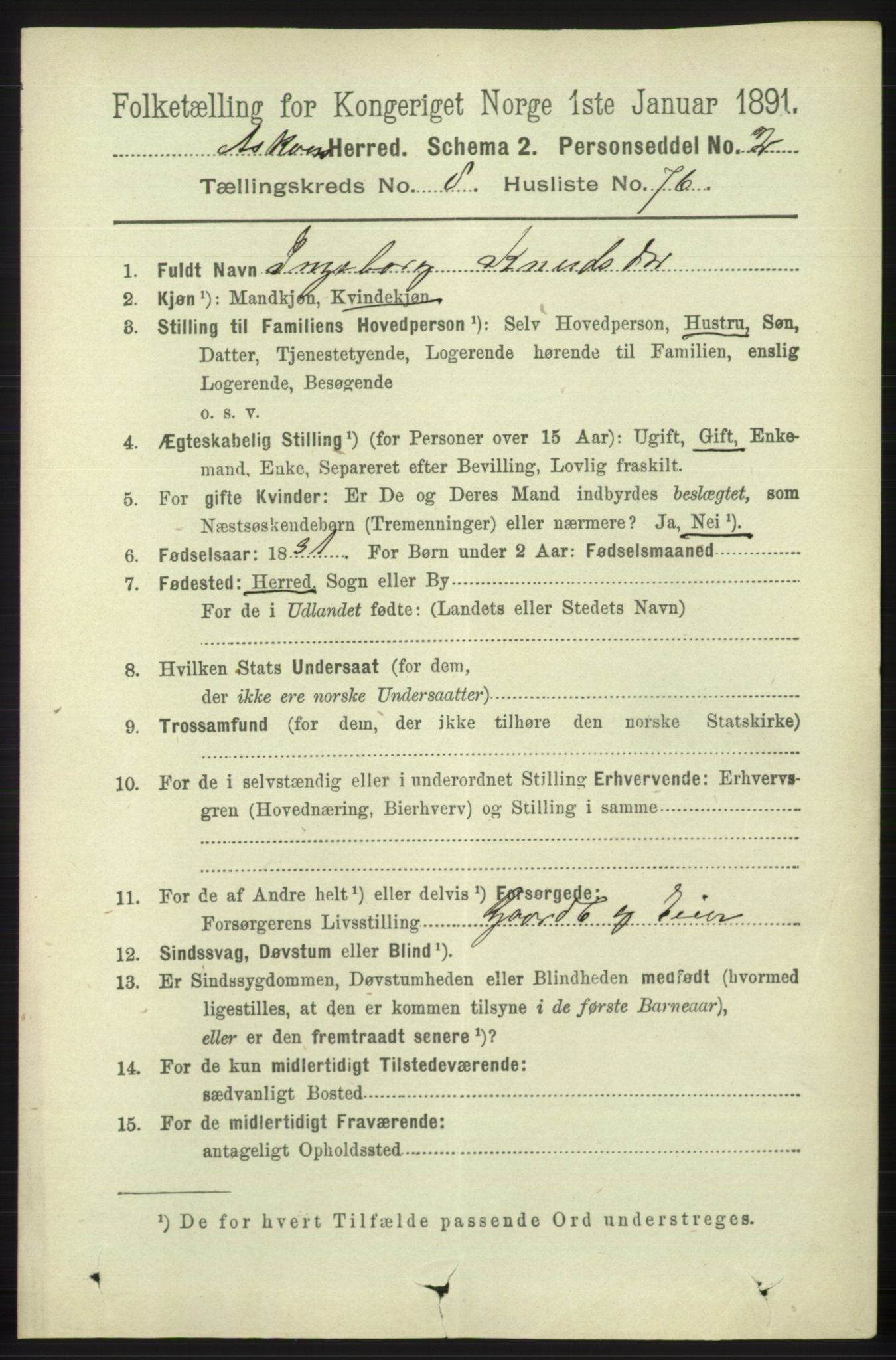 RA, 1891 census for 1247 Askøy, 1891, p. 5890