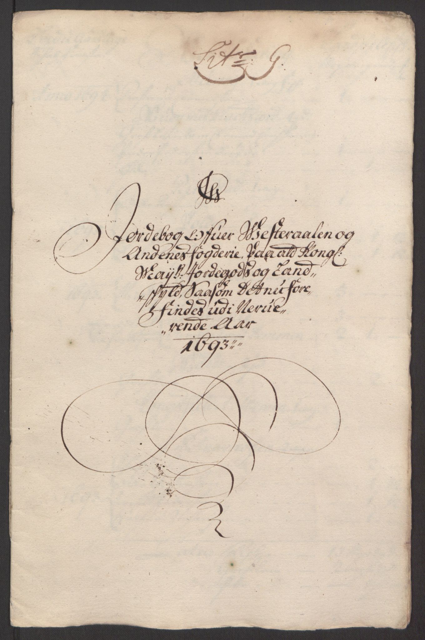 Rentekammeret inntil 1814, Reviderte regnskaper, Fogderegnskap, RA/EA-4092/R67/L4676: Fogderegnskap Vesterålen, Andenes og Lofoten, 1691-1693, p. 291