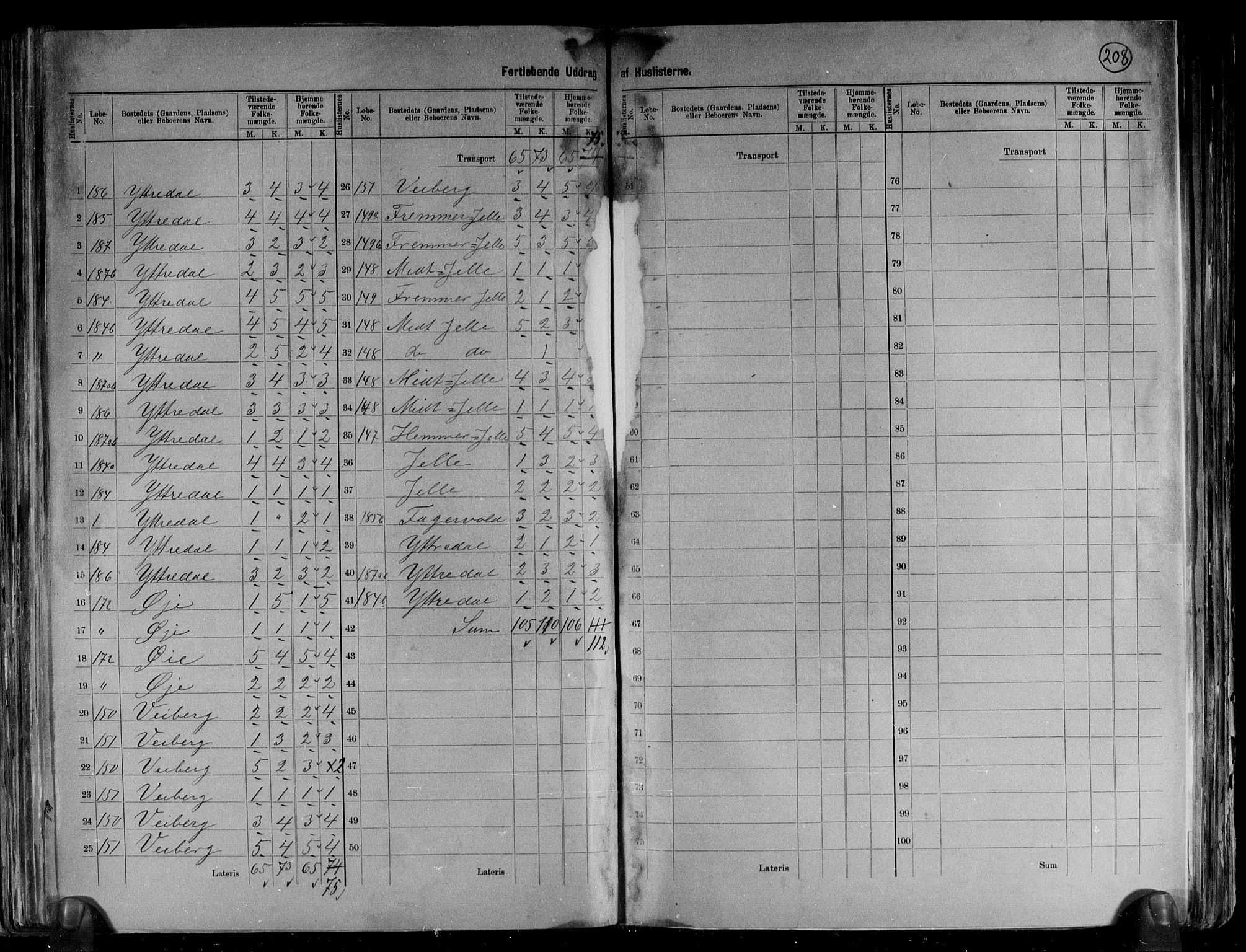 RA, 1891 census for 1524 Norddal, 1891, p. 27