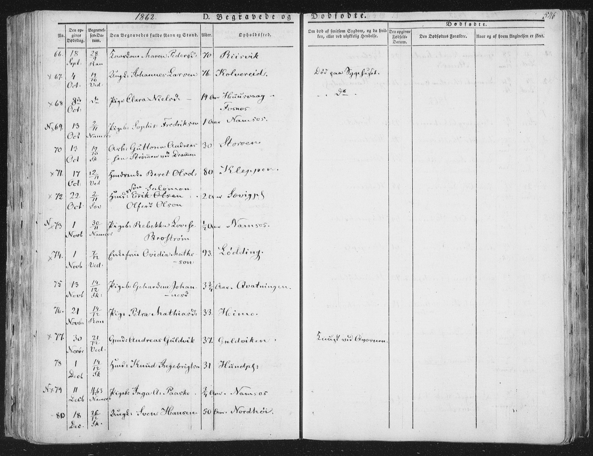 Ministerialprotokoller, klokkerbøker og fødselsregistre - Nord-Trøndelag, SAT/A-1458/764/L0552: Parish register (official) no. 764A07b, 1824-1865, p. 546