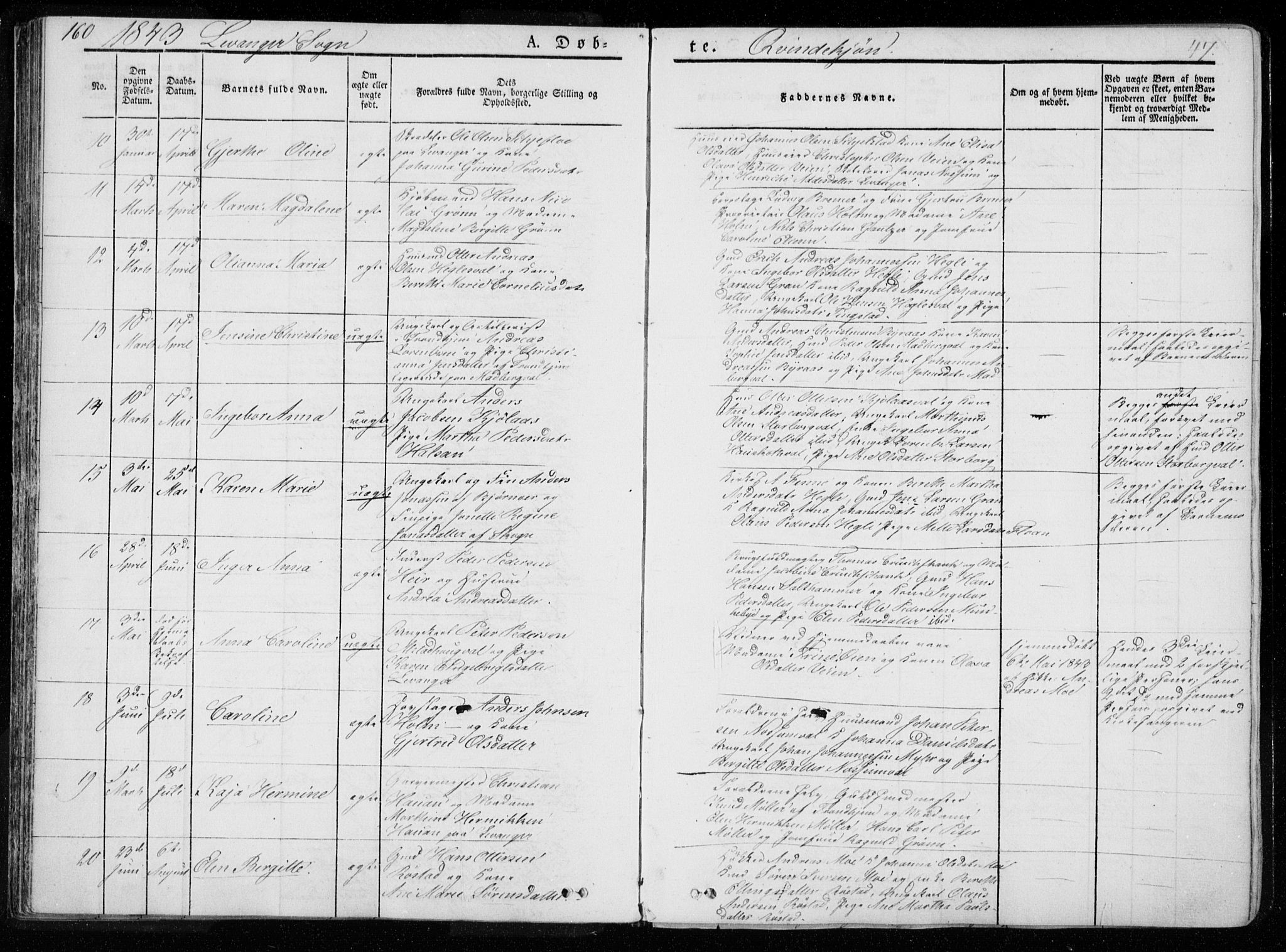 Ministerialprotokoller, klokkerbøker og fødselsregistre - Nord-Trøndelag, SAT/A-1458/720/L0183: Parish register (official) no. 720A01, 1836-1855, p. 47