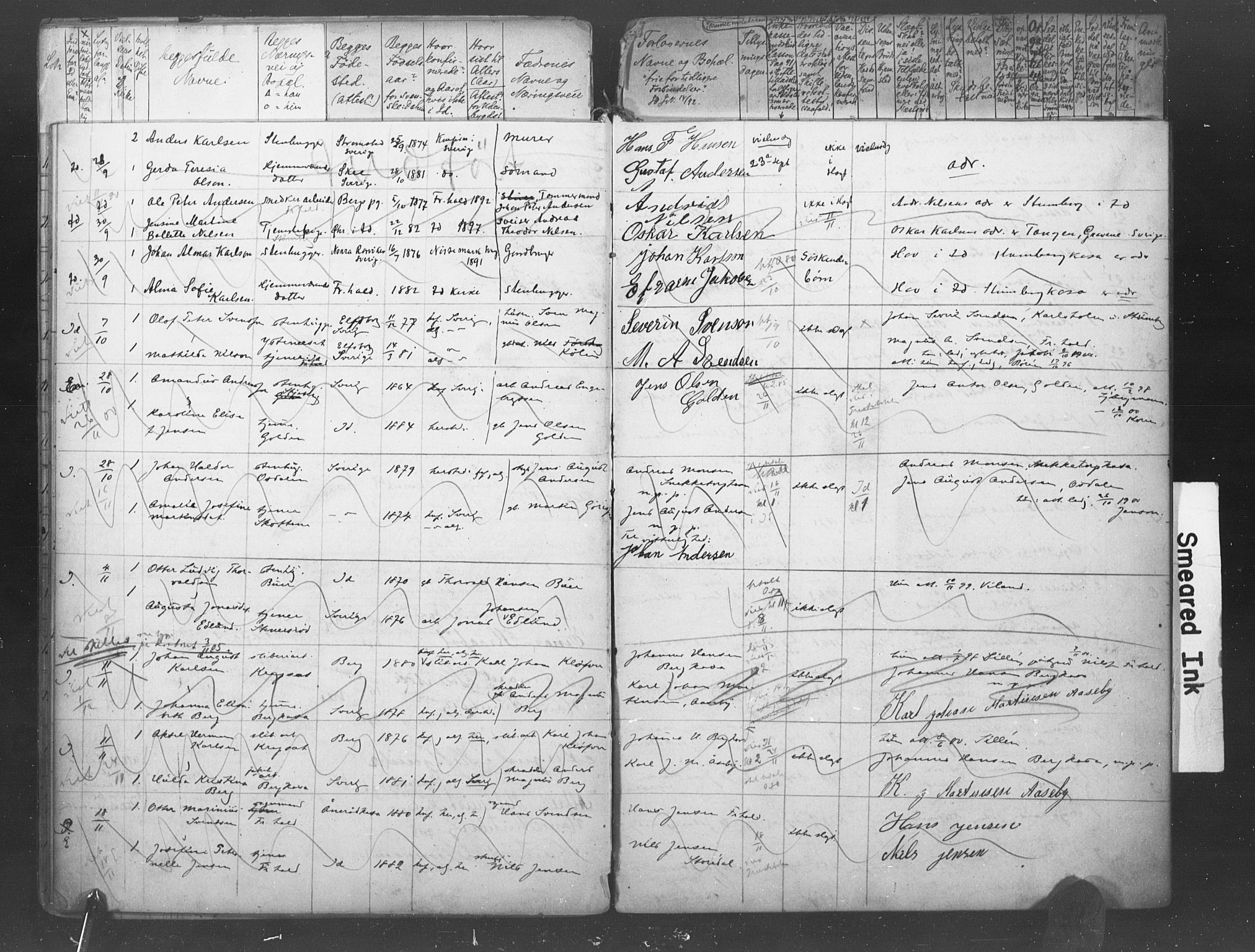 Idd prestekontor Kirkebøker, SAO/A-10911/H/Ha/L0001: Banns register no. I 1, 1893-1905