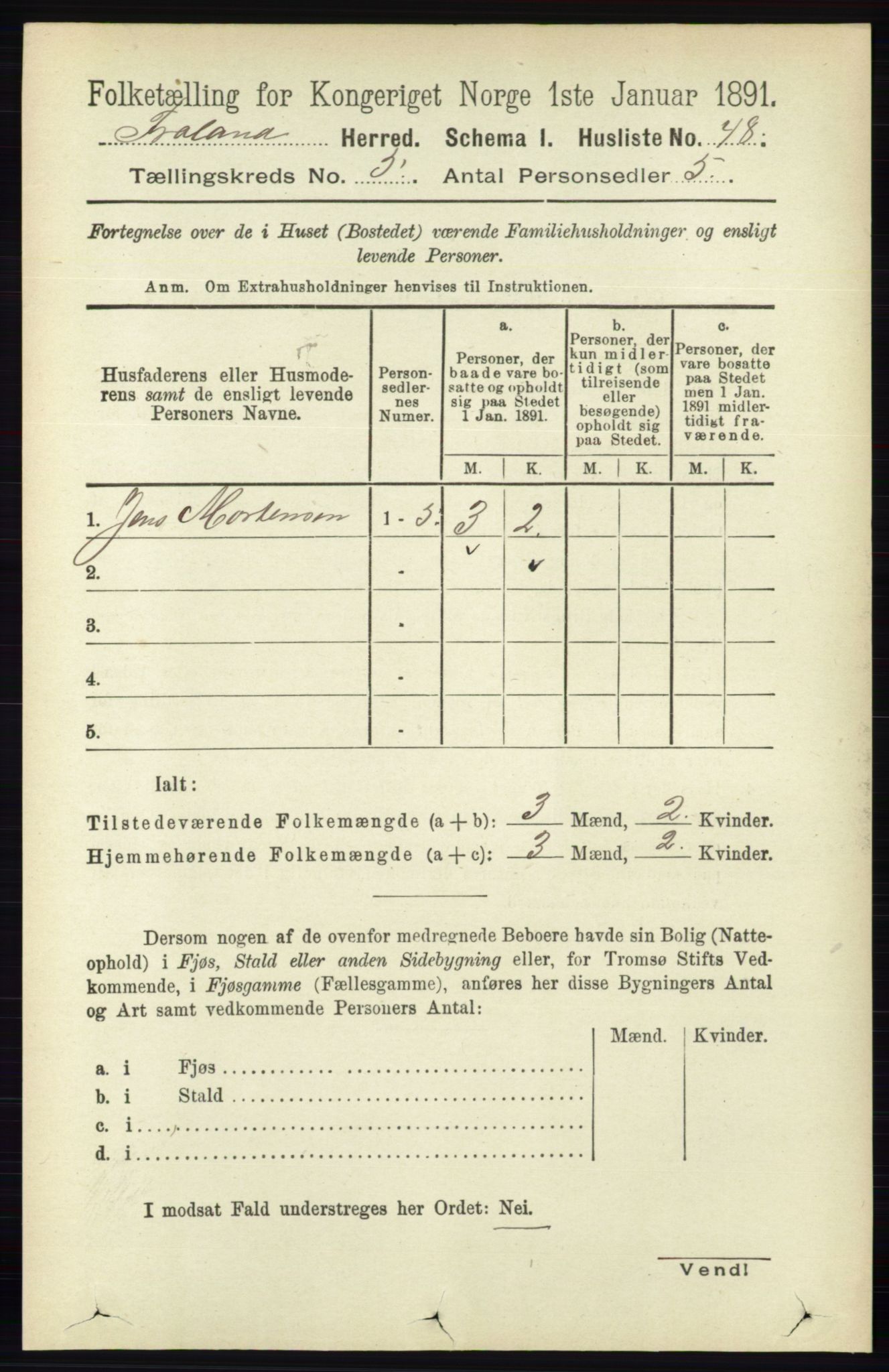 RA, 1891 census for 0919 Froland, 1891, p. 1770