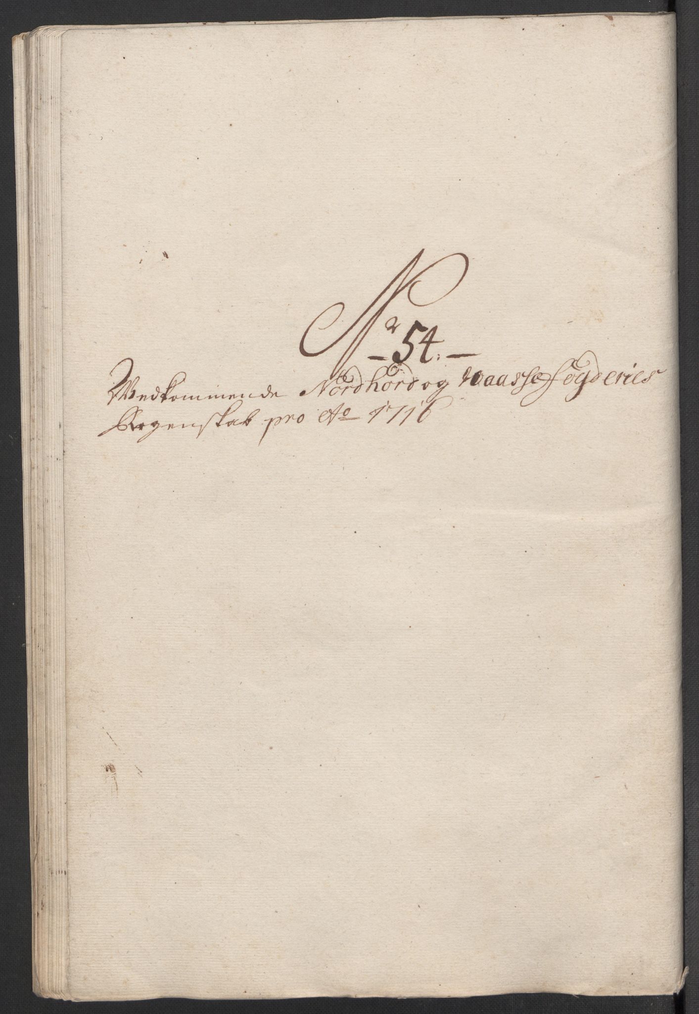 Rentekammeret inntil 1814, Reviderte regnskaper, Fogderegnskap, AV/RA-EA-4092/R51/L3199: Fogderegnskap Nordhordland og Voss, 1716, p. 243