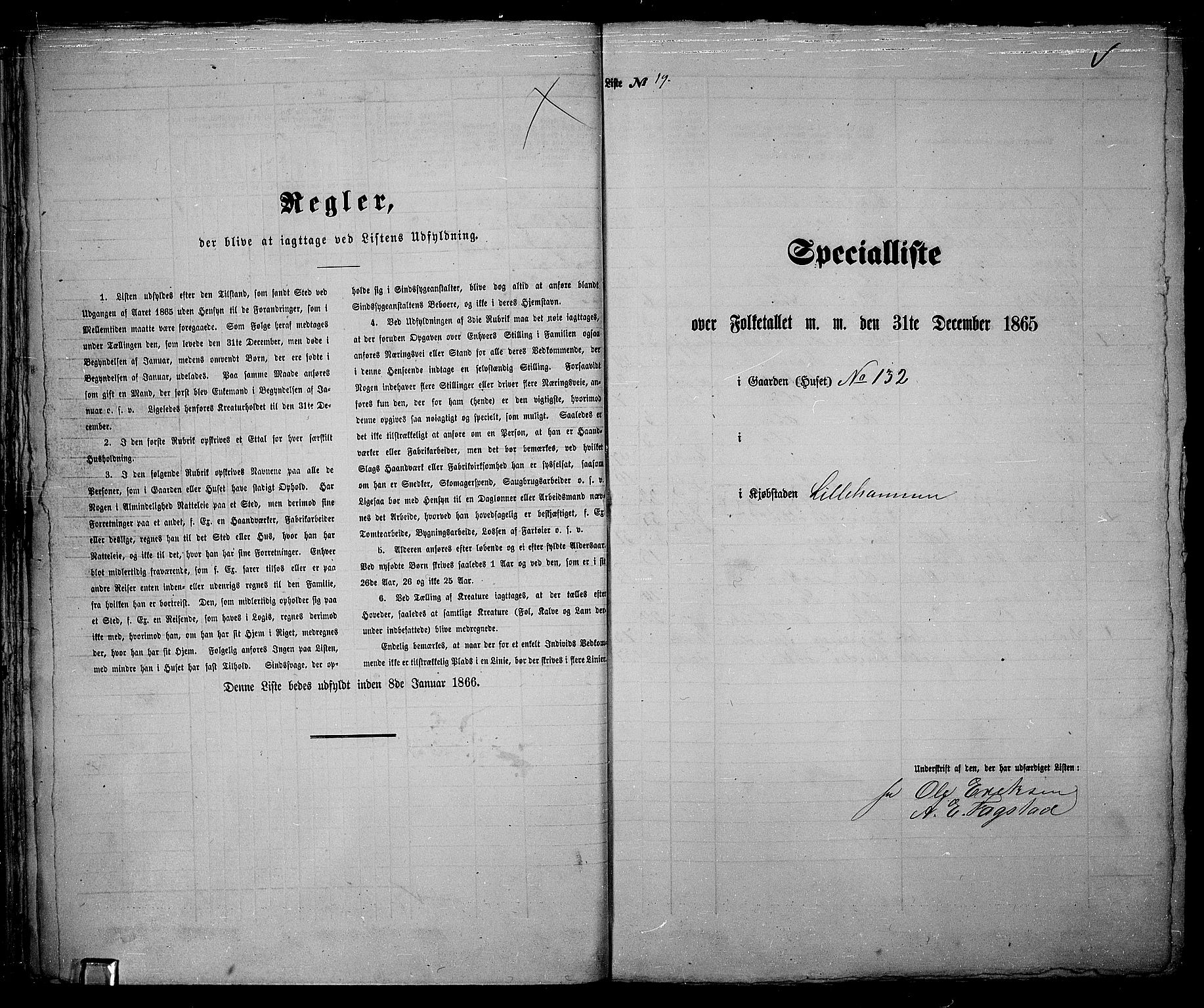 RA, 1865 census for Fåberg/Lillehammer, 1865, p. 44