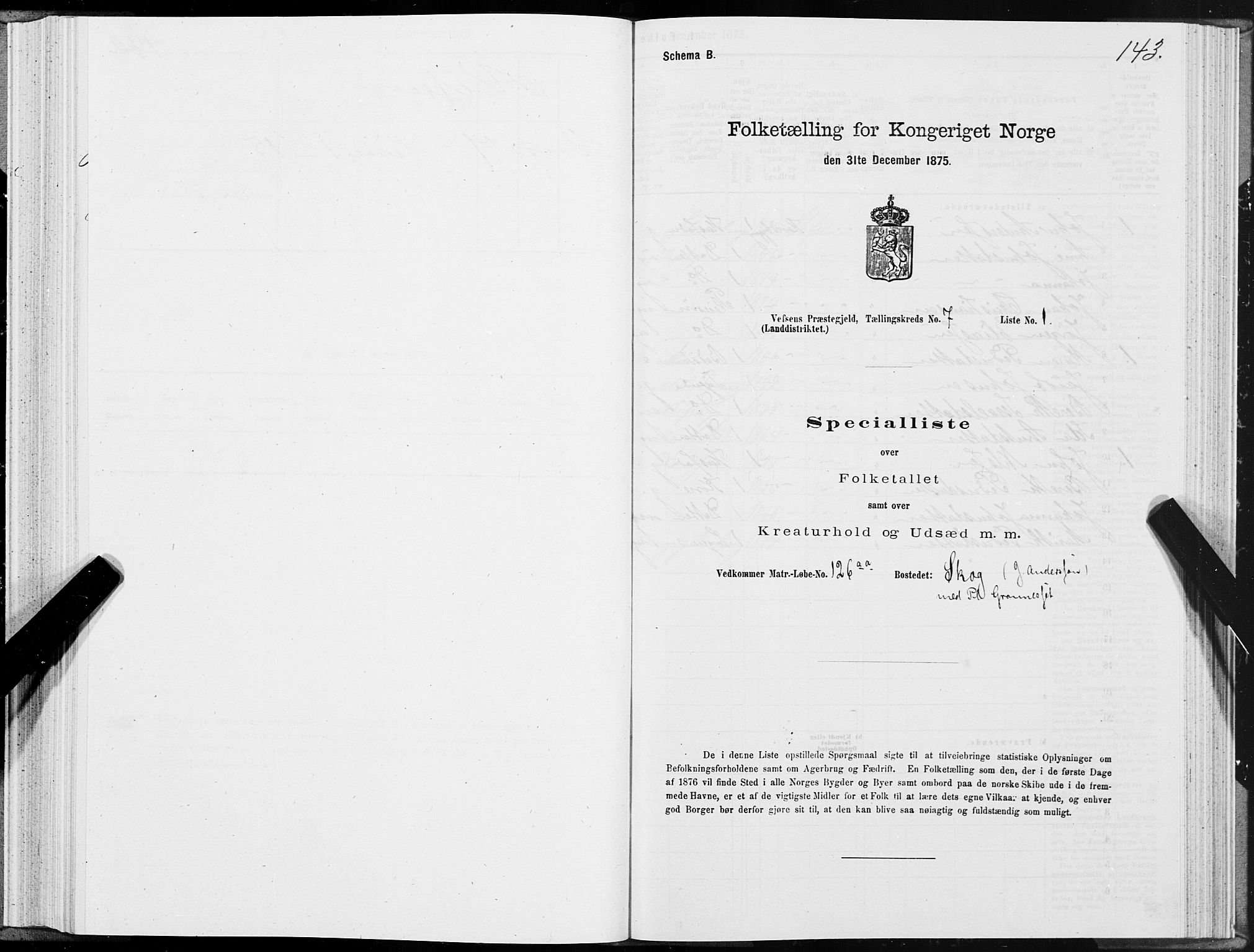 SAT, 1875 census for 1824L Vefsn/Vefsn, 1875, p. 2143