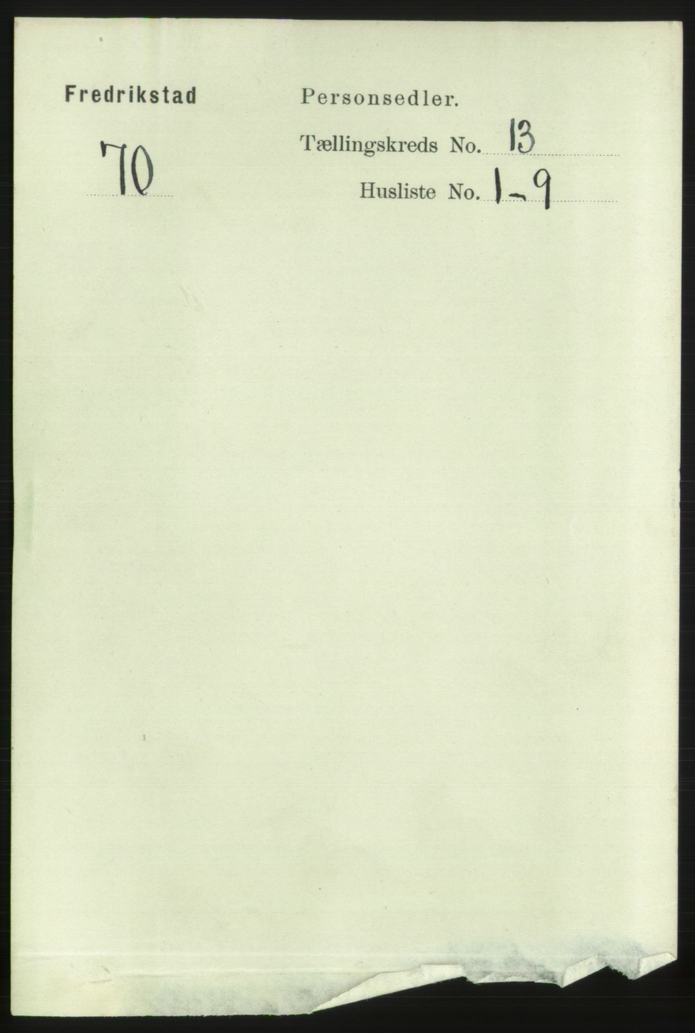 RA, 1891 census for 0103 Fredrikstad, 1891, p. 14296