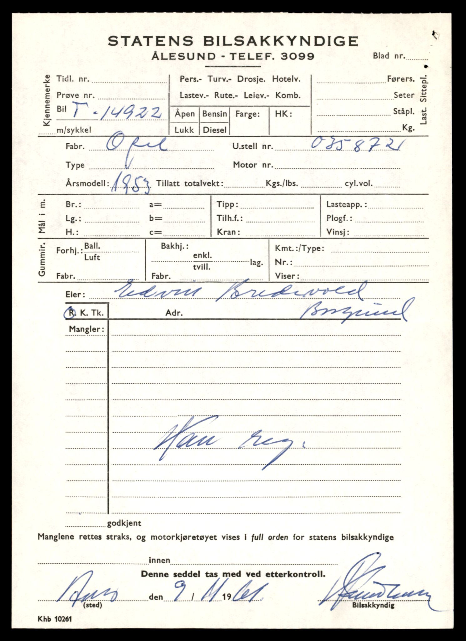Møre og Romsdal vegkontor - Ålesund trafikkstasjon, AV/SAT-A-4099/F/Fe/L0049: Registreringskort for kjøretøy T 14864 - T 18613, 1927-1998, p. 1379