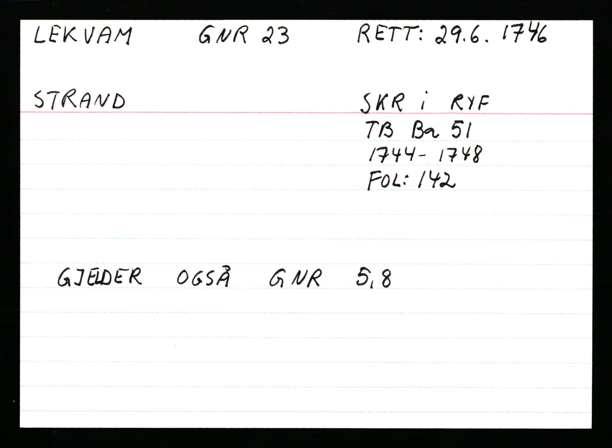 Statsarkivet i Stavanger, AV/SAST-A-101971/03/Y/Ym/L0035: Åstedskort sortert etter gårdsnavn: Leiranger - Lindanger, 1600-1950, p. 51
