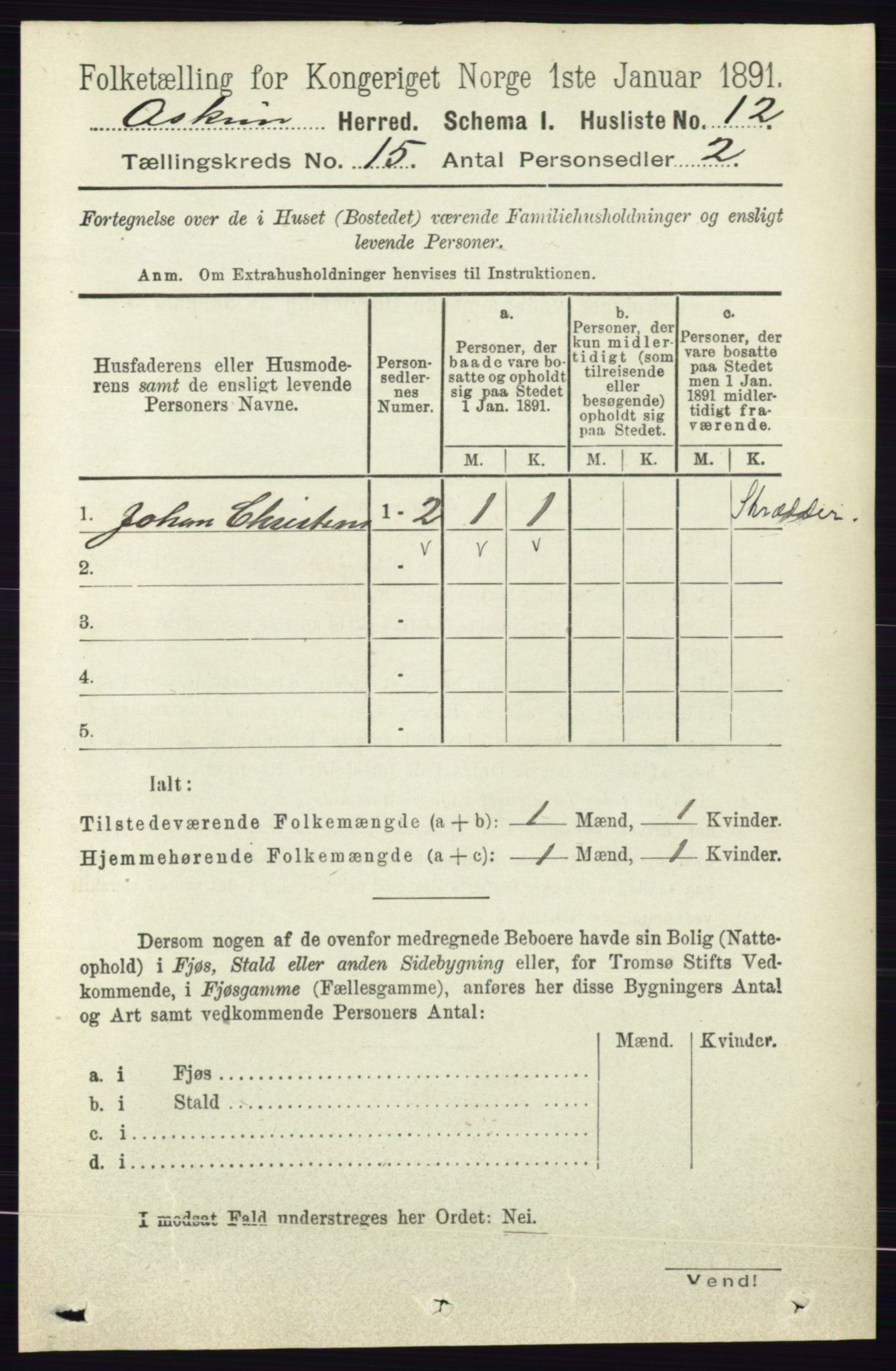 RA, 1891 census for 0124 Askim, 1891, p. 2429