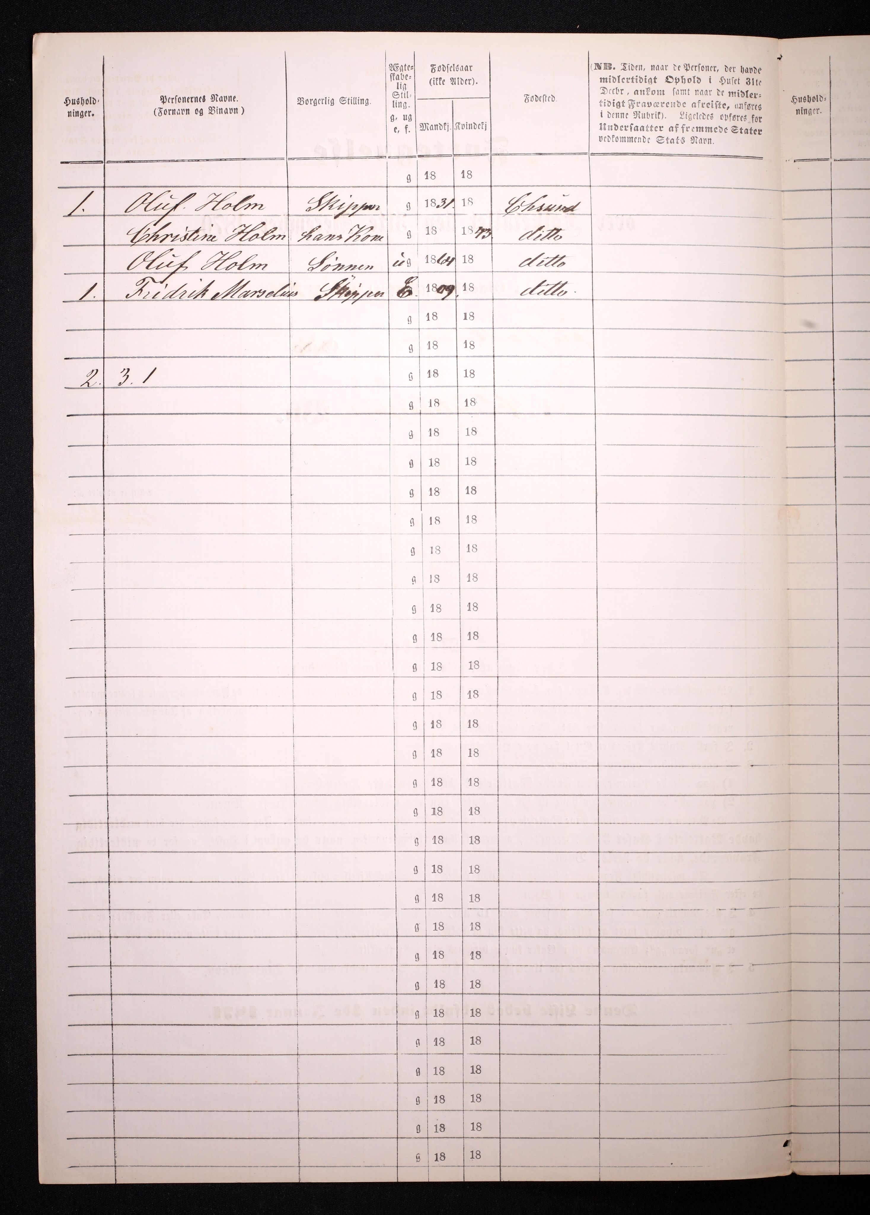 RA, 1870 census for 1503 Kristiansund, 1870, p. 702