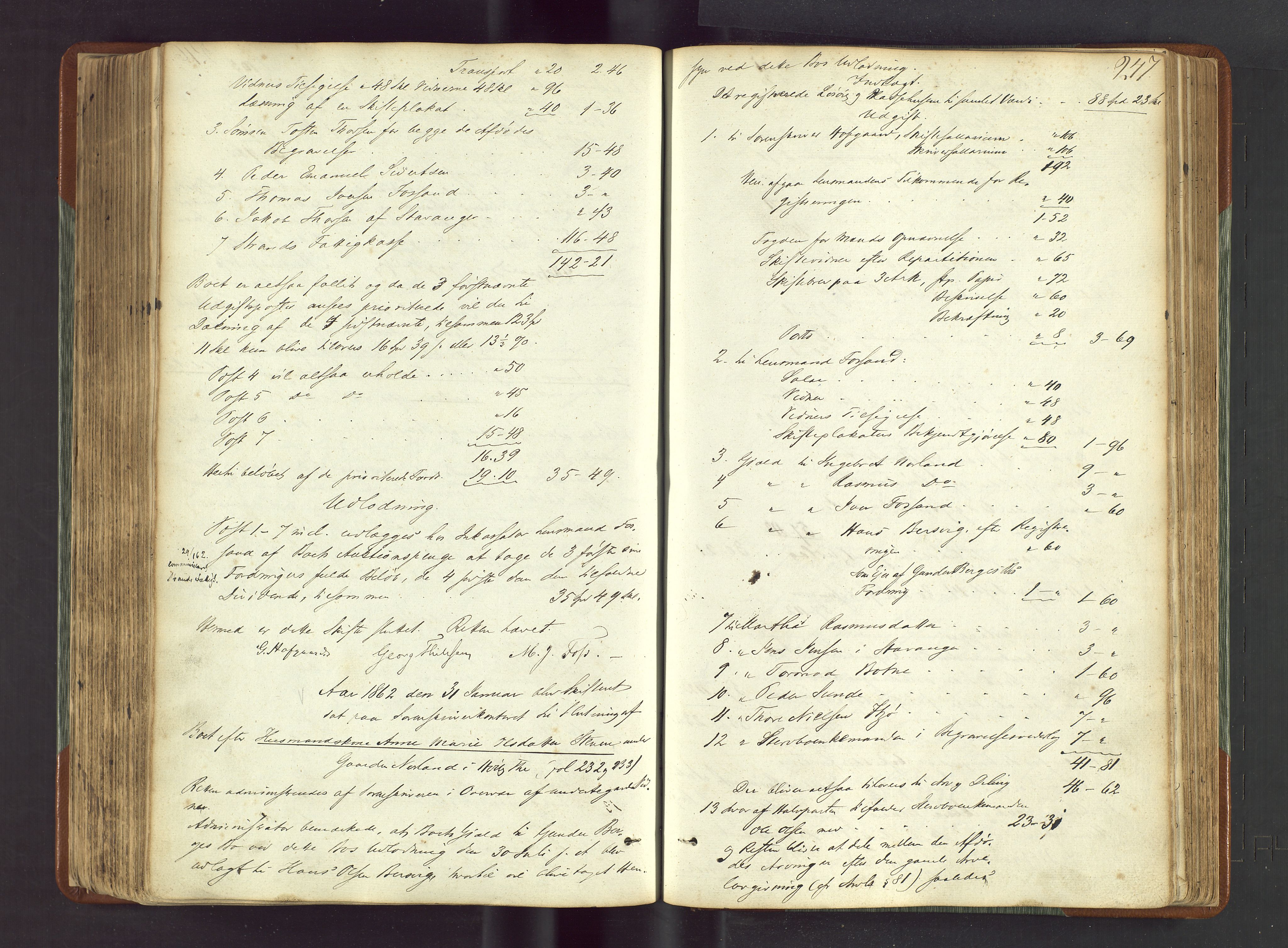 Ryfylke tingrett, AV/SAST-A-100055/001/IV/IVF/L0012a: Skifteforhandlingsprotokoll D1 Høle og Rennesøy, 1847-1880, p. 247