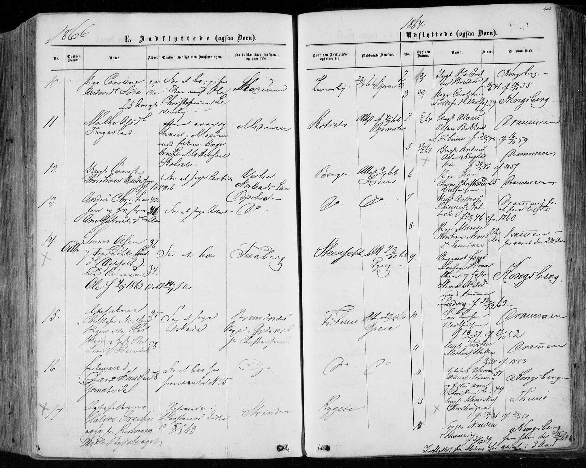 Eiker kirkebøker, SAKO/A-4/F/Fa/L0016: Parish register (official) no. I 16, 1860-1868, p. 602