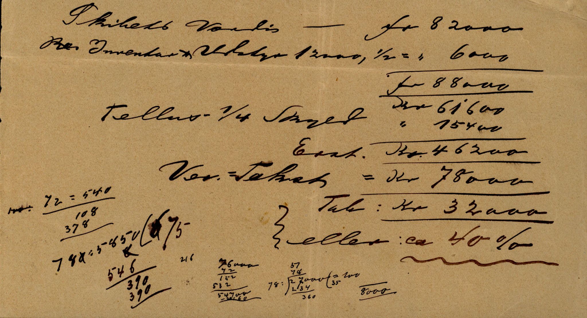 Pa 63 - Østlandske skibsassuranceforening, VEMU/A-1079/G/Ga/L0020/0001: Havaridokumenter / Tellus, Telanak, Wilhelmine, 1887, p. 45