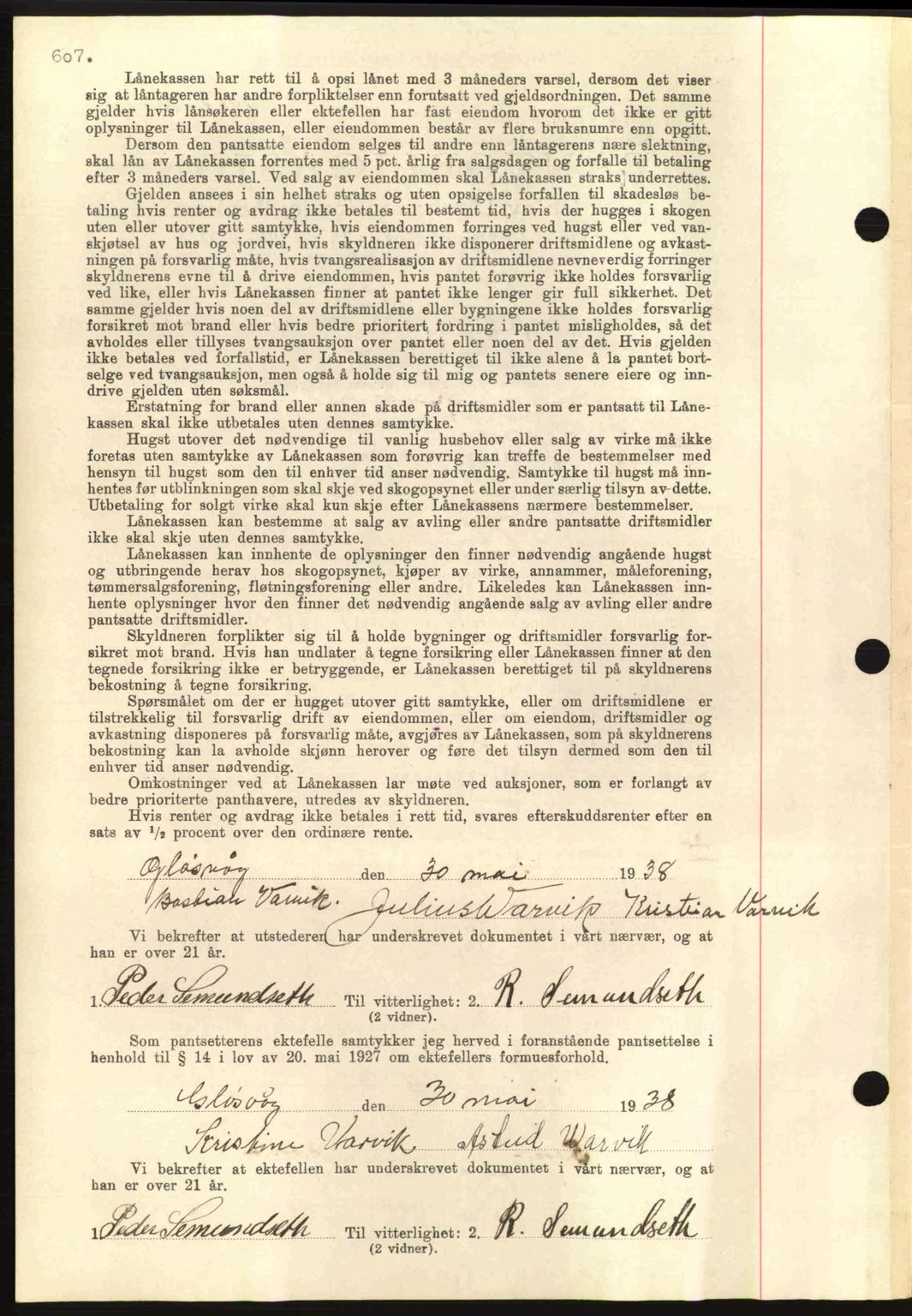 Nordmøre sorenskriveri, AV/SAT-A-4132/1/2/2Ca: Mortgage book no. B83, 1938-1938, Diary no: : 1617/1938