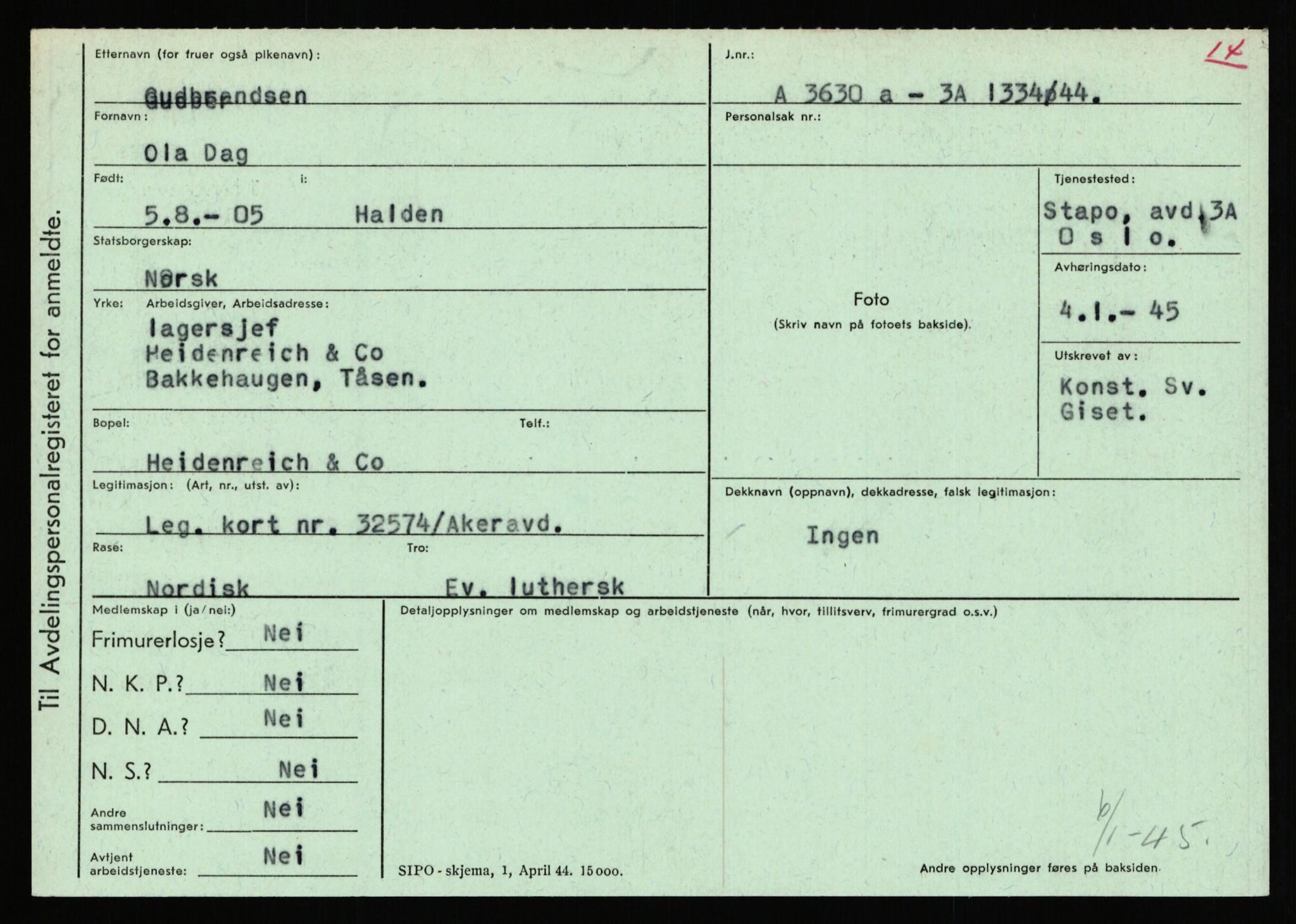 Statspolitiet - Hovedkontoret / Osloavdelingen, AV/RA-S-1329/C/Ca/L0005: Furali - Hamula, 1943-1945, p. 2455