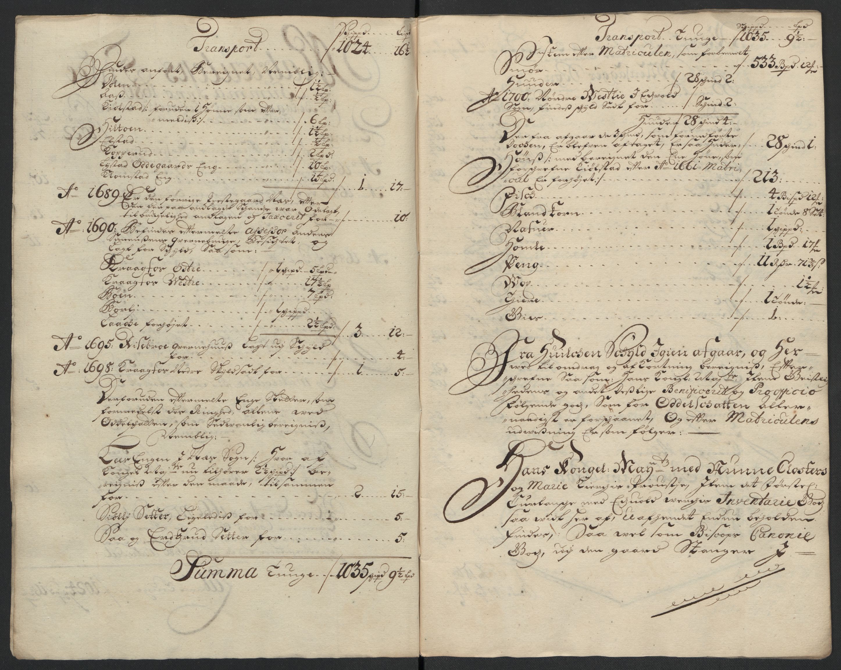 Rentekammeret inntil 1814, Reviderte regnskaper, Fogderegnskap, AV/RA-EA-4092/R12/L0717: Fogderegnskap Øvre Romerike, 1704-1705, p. 156