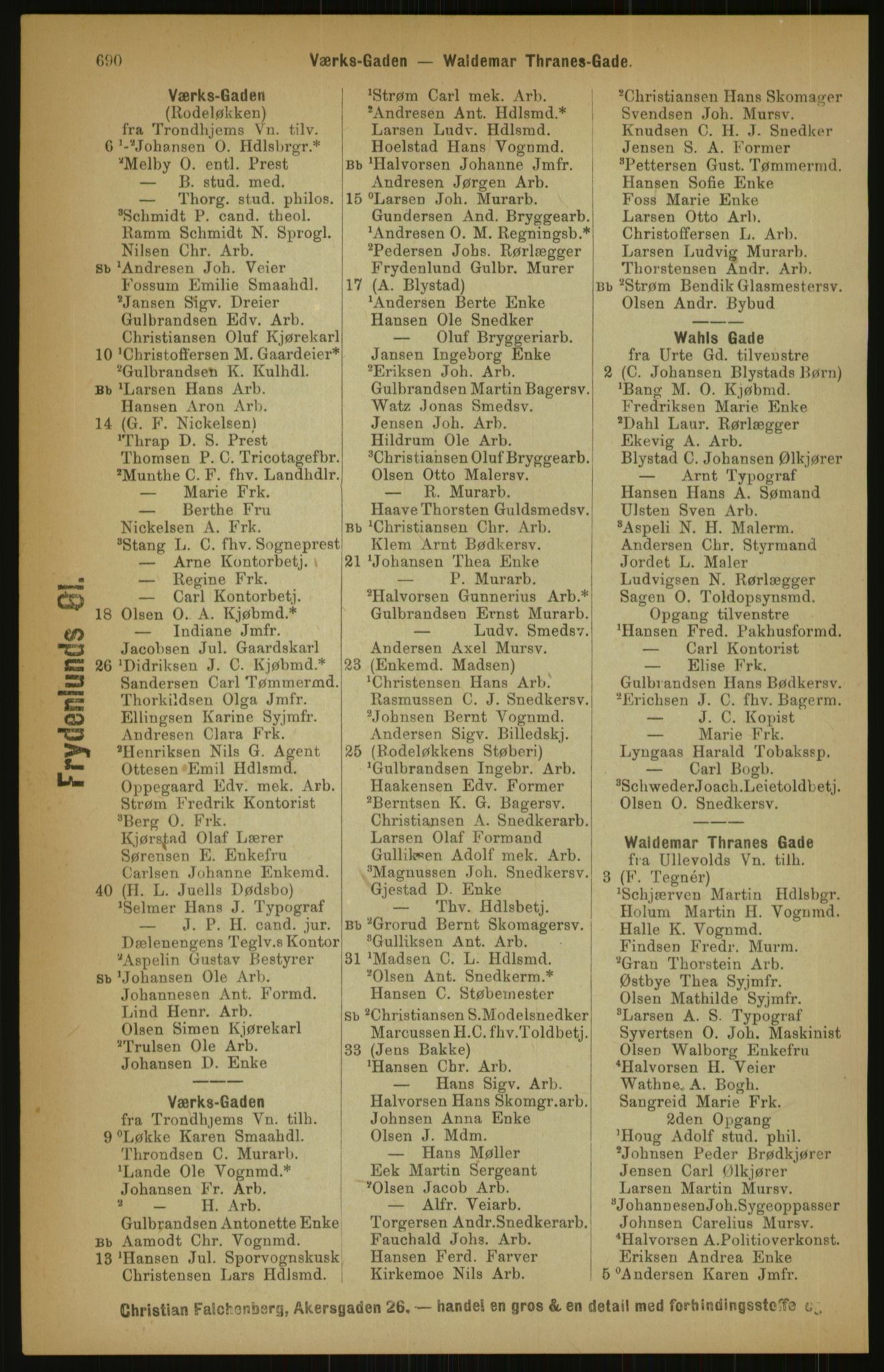 Kristiania/Oslo adressebok, PUBL/-, 1891, p. 690
