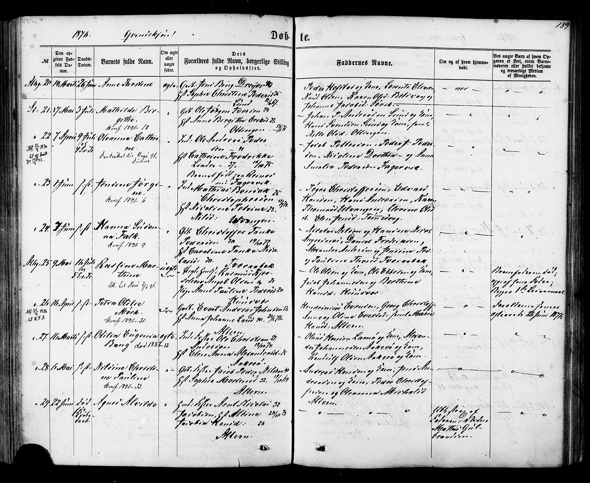 Ministerialprotokoller, klokkerbøker og fødselsregistre - Nordland, AV/SAT-A-1459/830/L0449: Parish register (official) no. 830A13, 1866-1886, p. 139