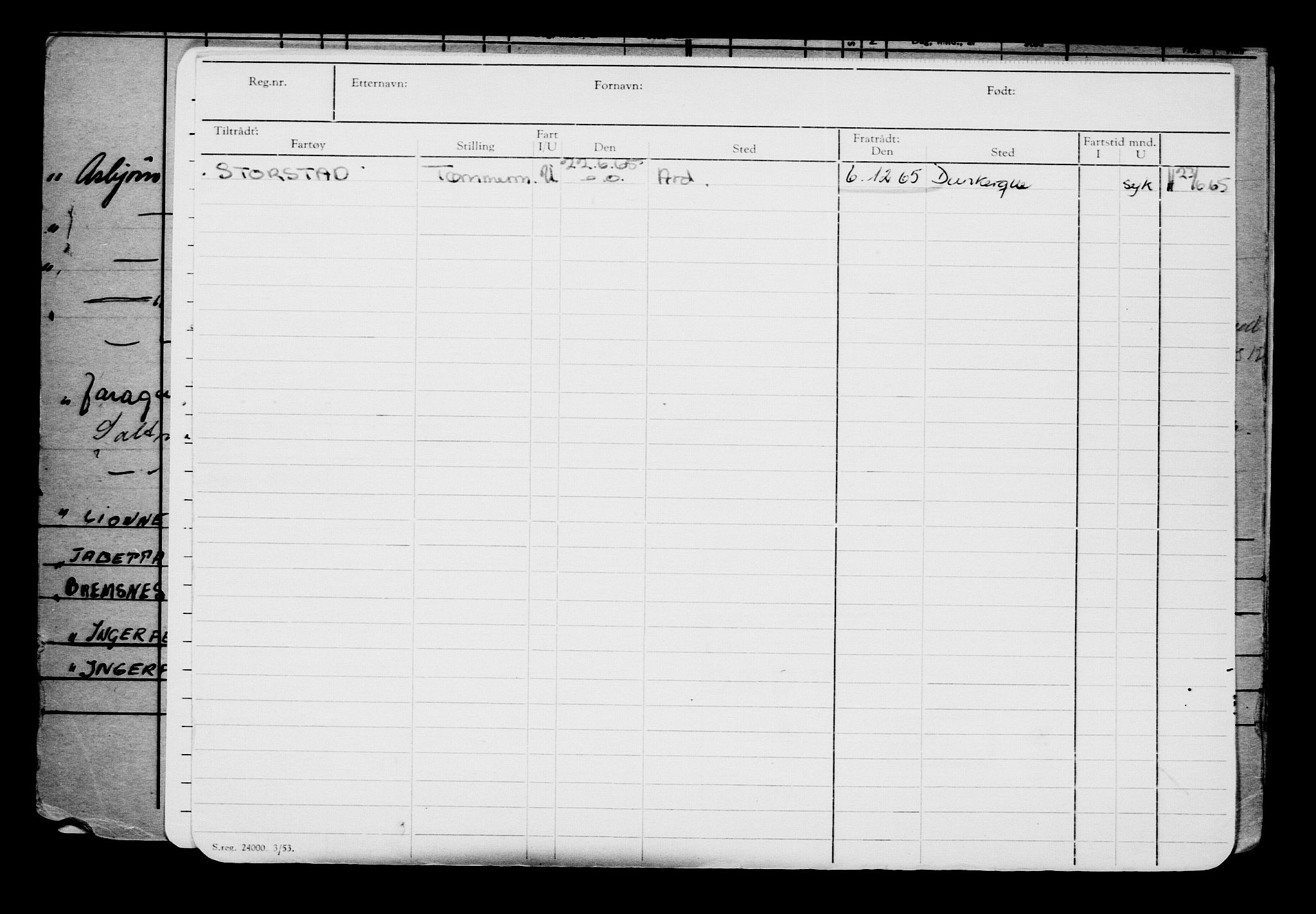 Direktoratet for sjømenn, AV/RA-S-3545/G/Gb/L0056: Hovedkort, 1904, p. 260