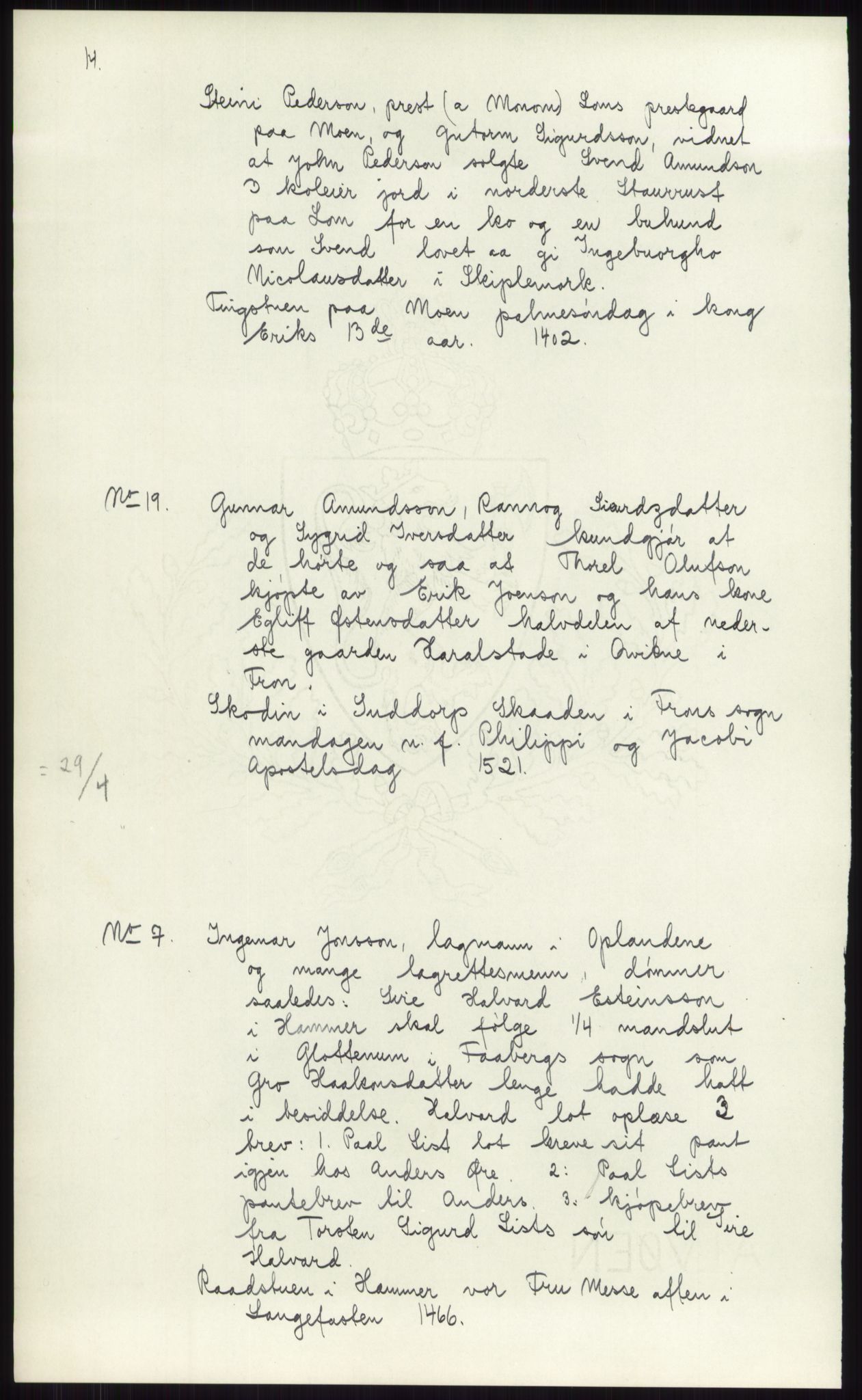 Samlinger til kildeutgivelse, Diplomavskriftsamlingen, RA/EA-4053/H/Ha, p. 2601