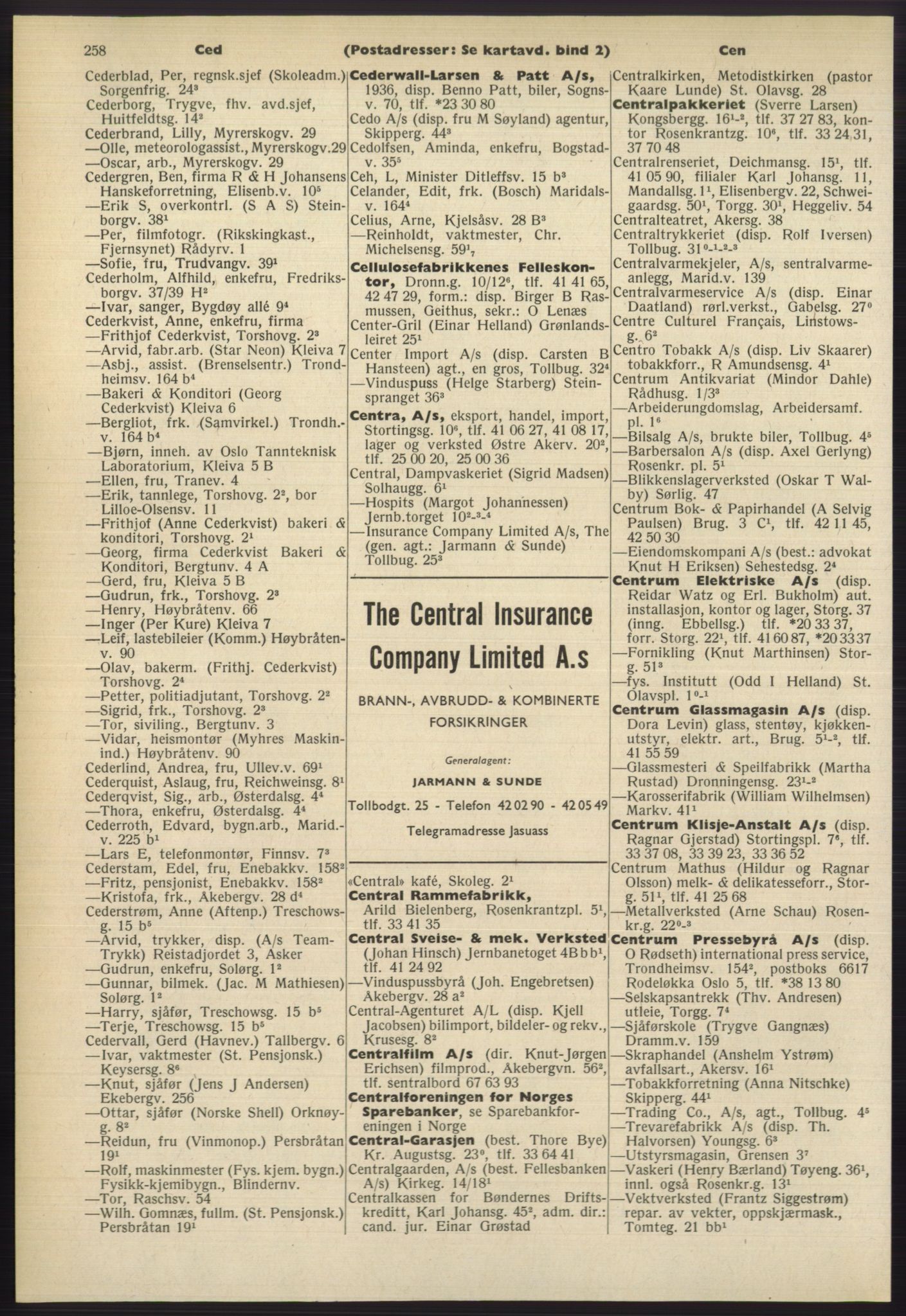 Kristiania/Oslo adressebok, PUBL/-, 1965-1966, p. 258