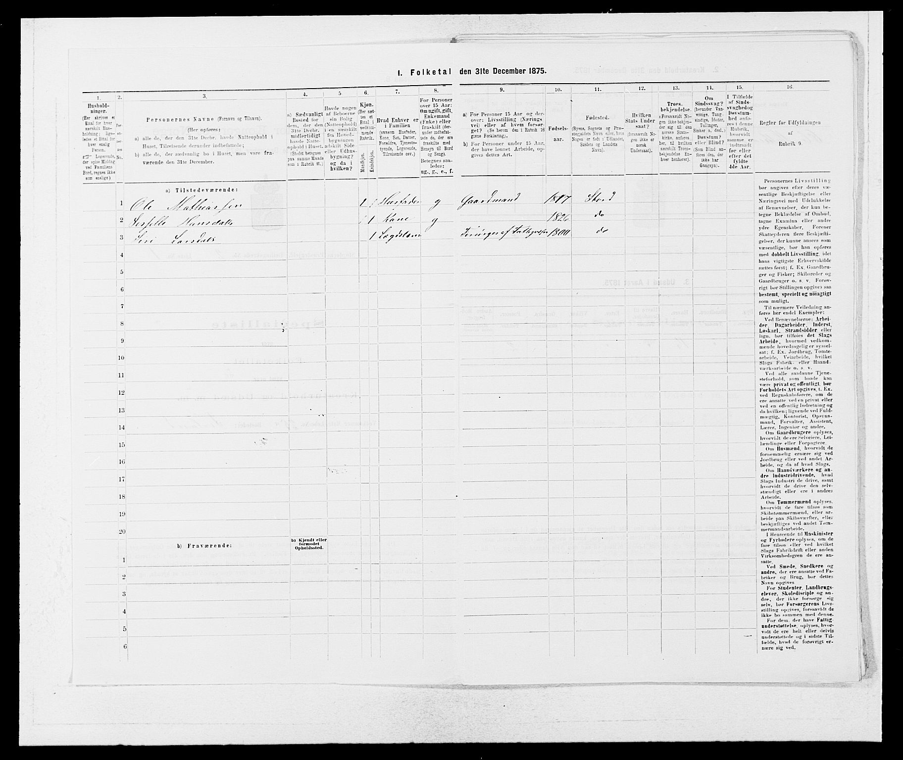 SAB, 1875 census for 1221P Stord, 1875, p. 98